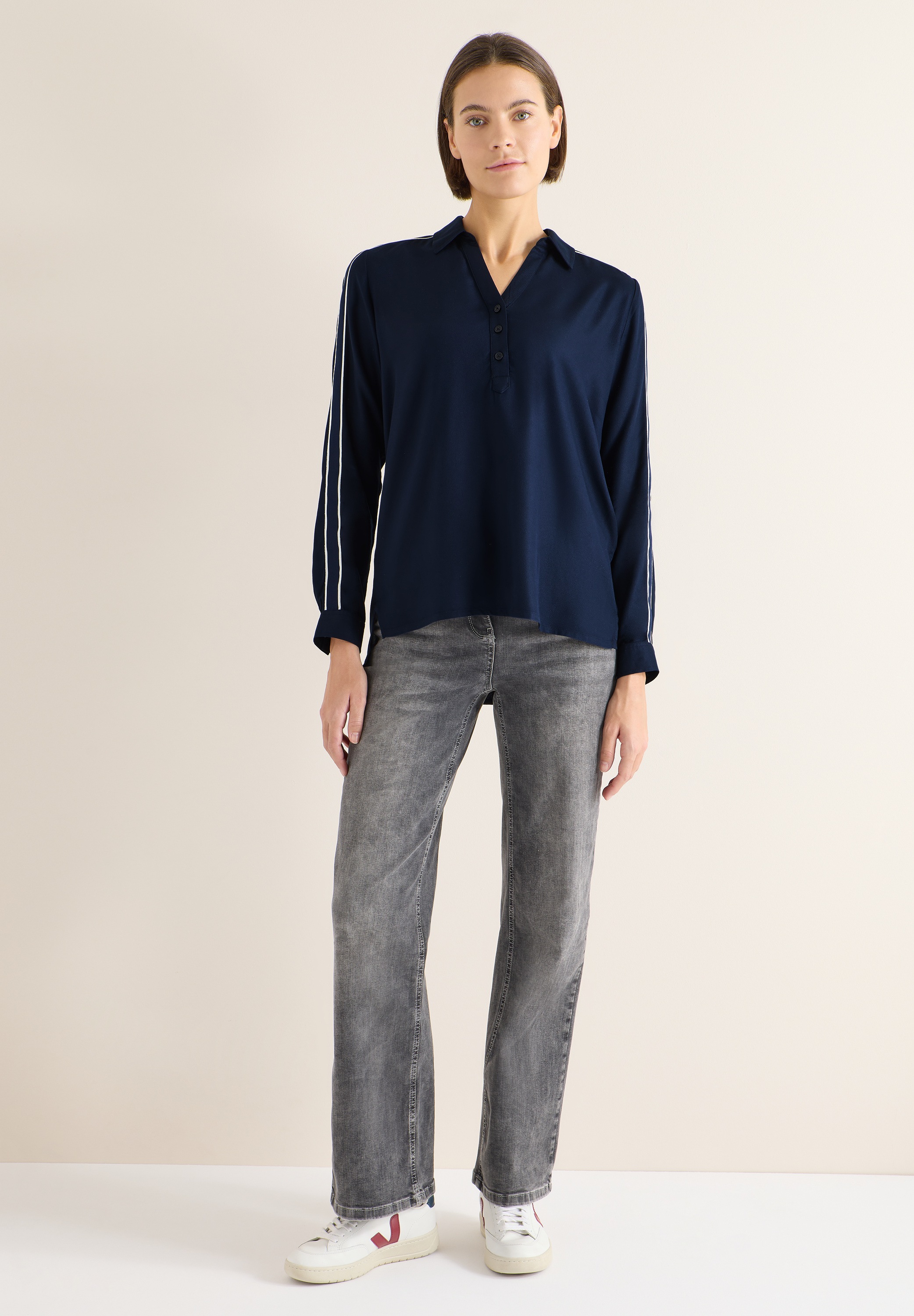 Thumbnail - Cecil Langarmbluse mit Knopf Details