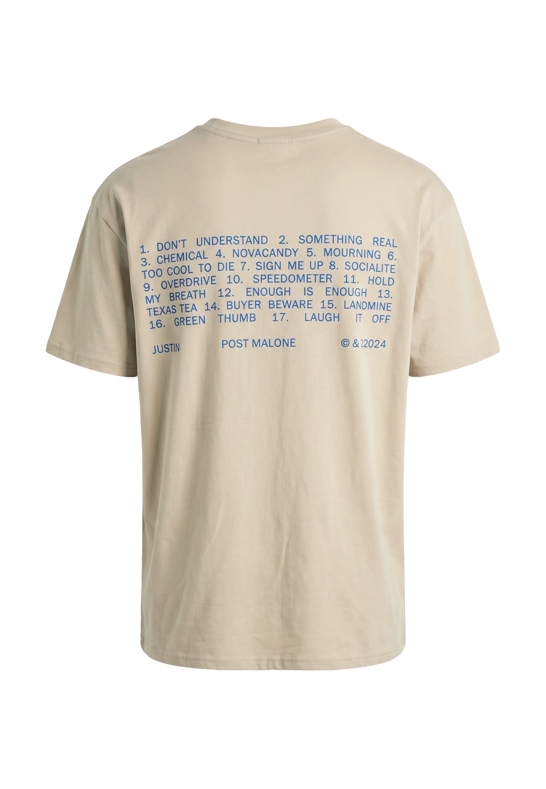 Merchcode T-Shirt »Merchcode Post Malone Tracklist Oversize Tee« 1 Stk.