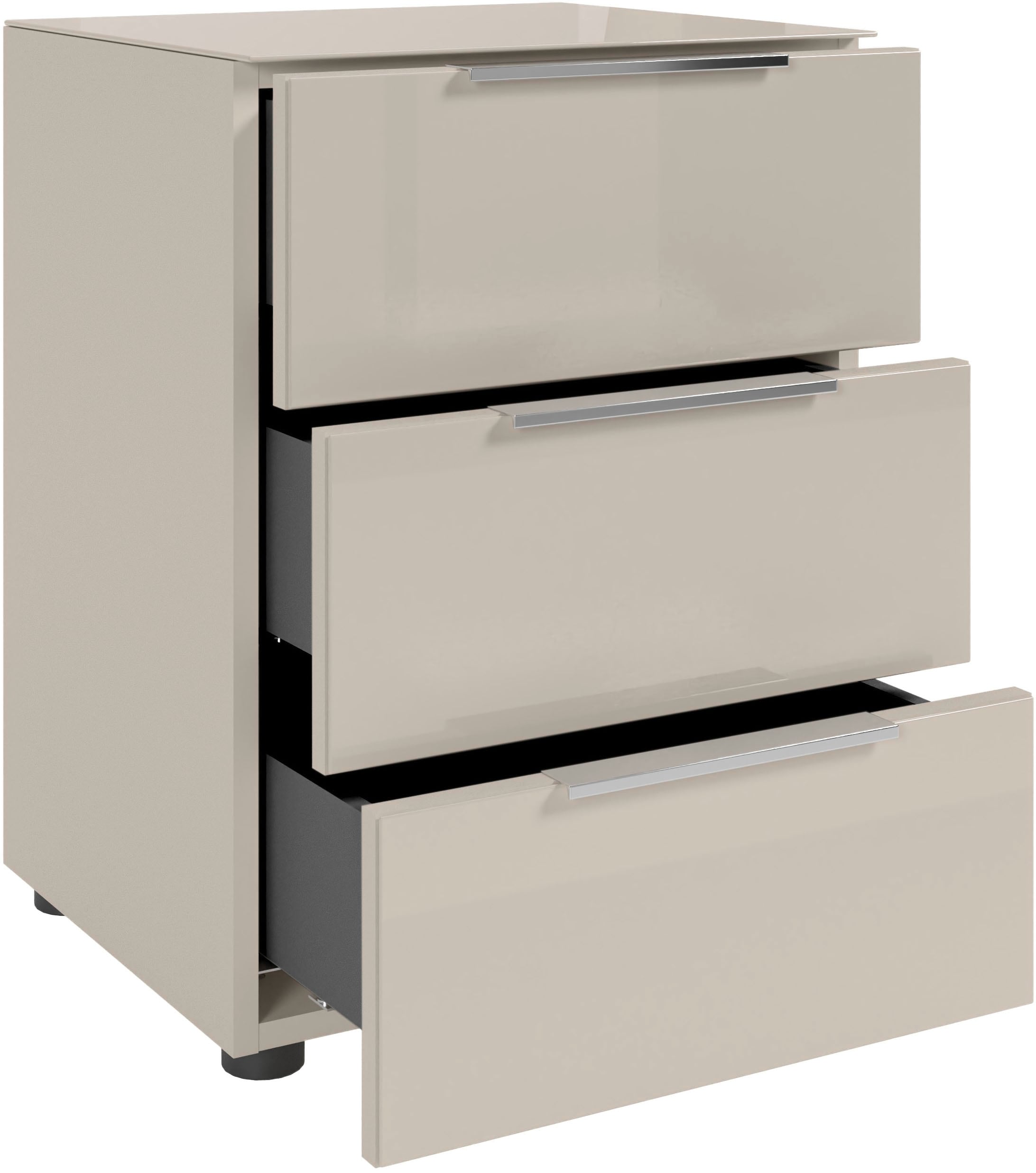 HBZ Nachtkommode »Santorin Nachtkonsole, BxHxT 45x61x40 cm«, (1 St.), Breite 45cm, Softclose für Schubkästen, Melaminbeschichtung