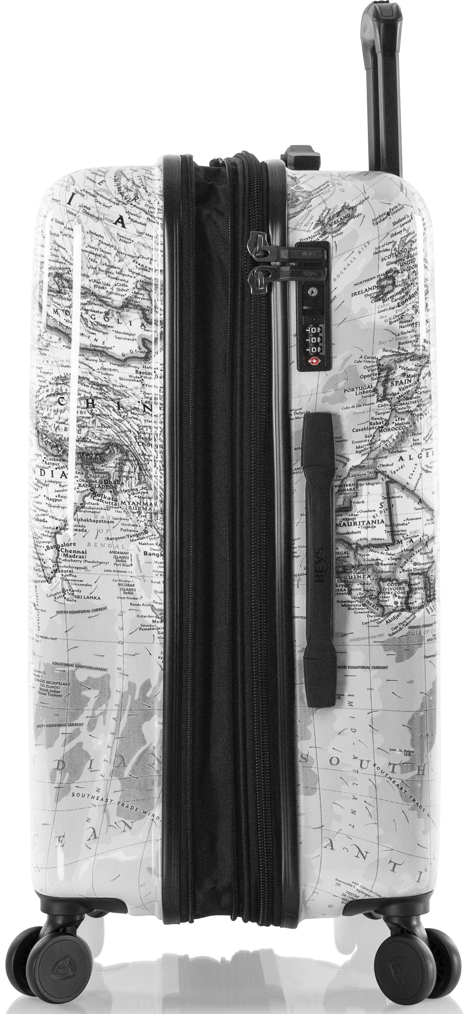 Thumbnail - Heys Hartschalen-Trolley "Journey 3G schwarz/weiß, 66 cm" 82 l 4 Rollen Heys x Joachim Llambi Reisegepäck TSA Schloss Vo...