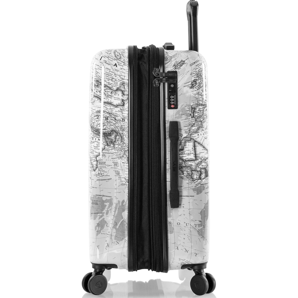 Heys Hartschalen-Trolley »Journey 3G schwarz/weiß, 66 cm«, 4 Rollen