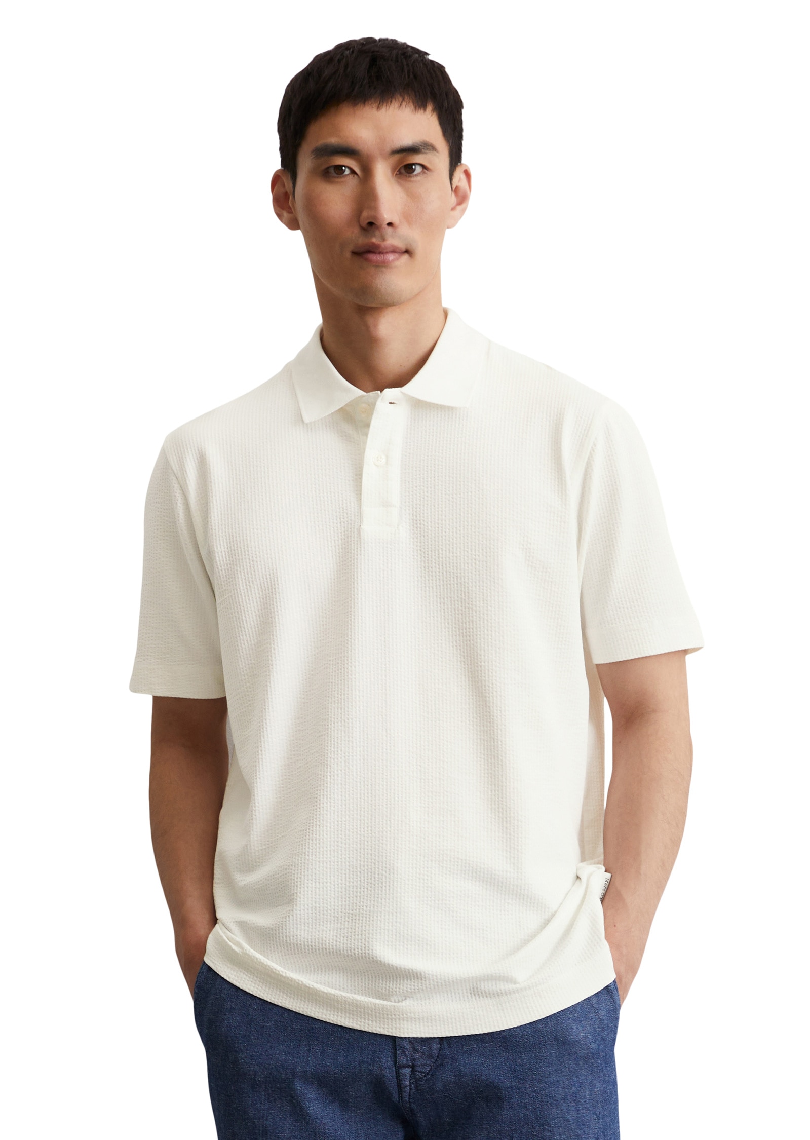 Marc OPolo Poloshirt "aus Bio-Baumwoll-Mix" günstig online kaufen