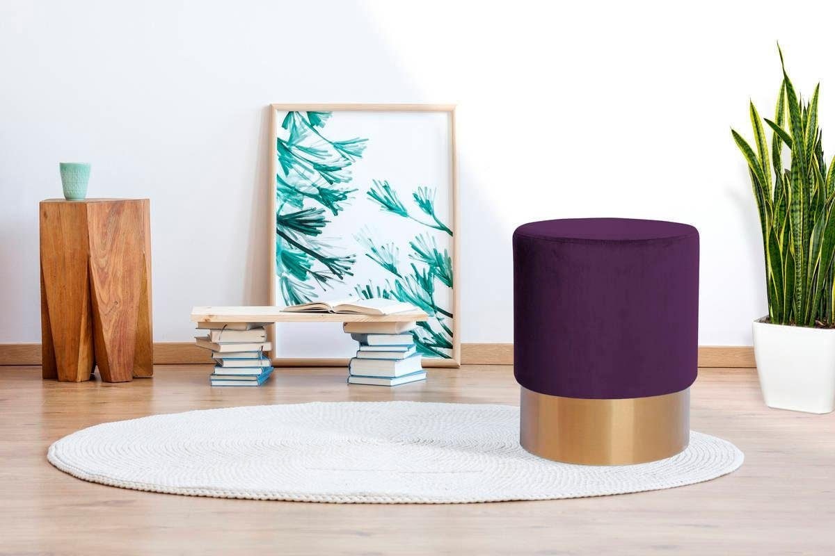 Kayoom Hocker "Nano 110, Hocker in stilvollem Design, runde Form, mit Fuß a günstig online kaufen