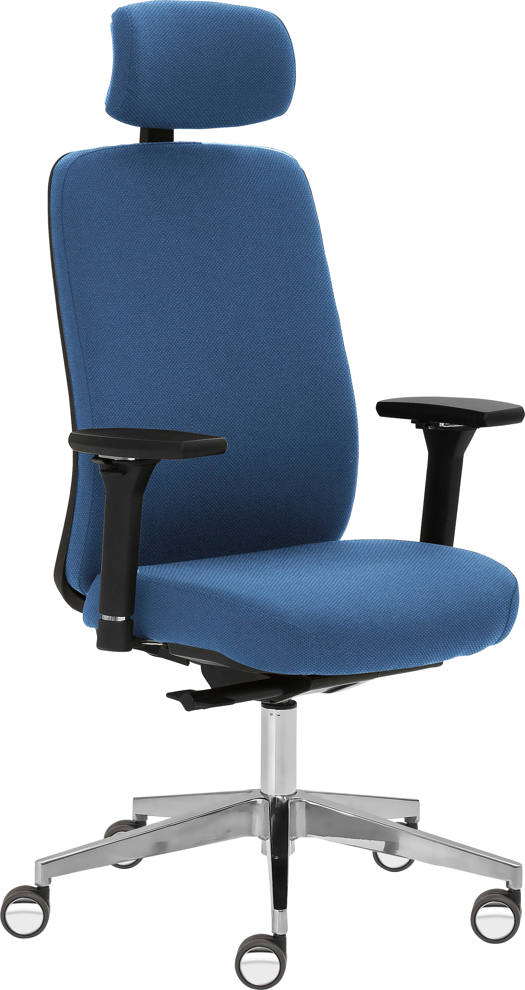 Mayer Sitzmöbel Drehstuhl »2229«, Struktur (recyceltes Polyester), 4D Armlehnen, Kopfstütze, Sitztiefenverstellung, Hartbodenrollen