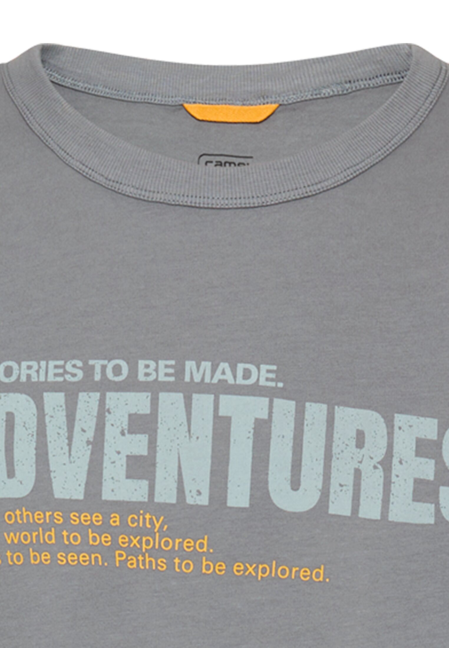 camel active Kurzarmshirt Rundhals mit Frontprint