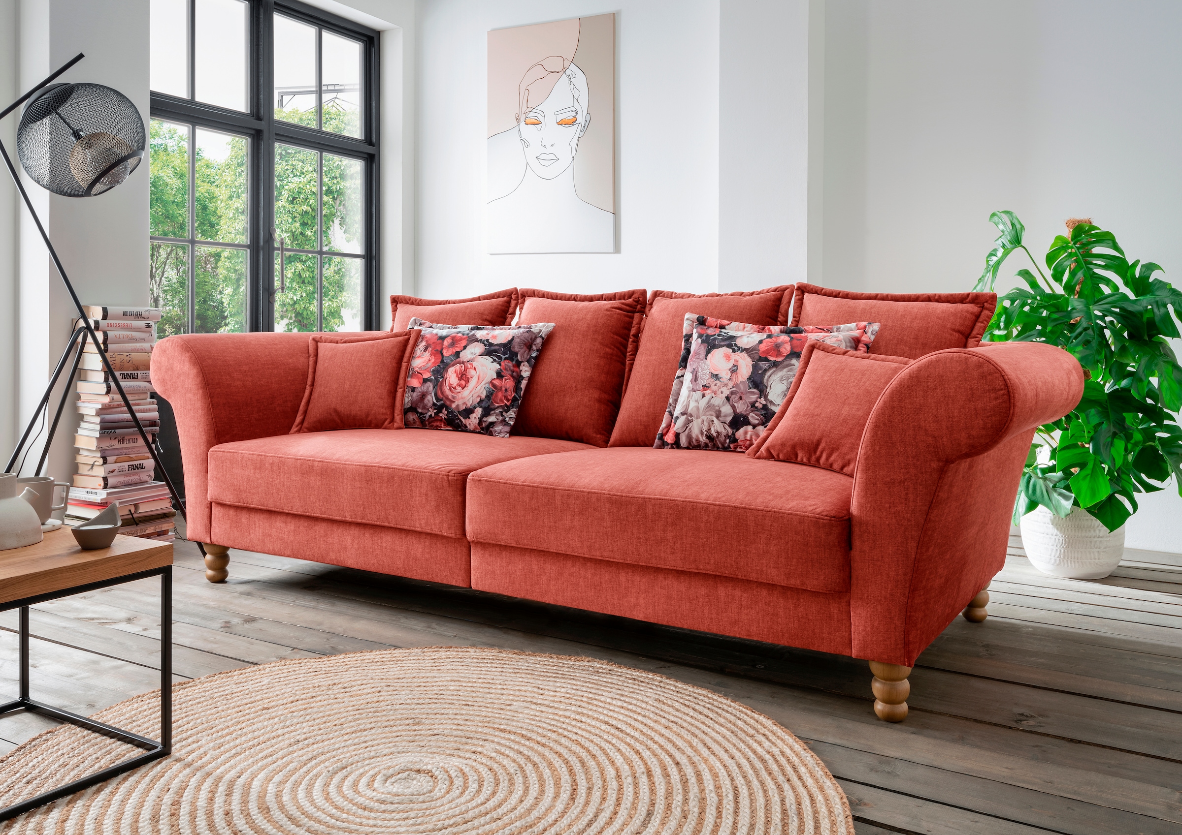 Home affaire Big-Sofa "Tassilo Mega Sofa mit viel Platz, bequem durch Kalts günstig online kaufen