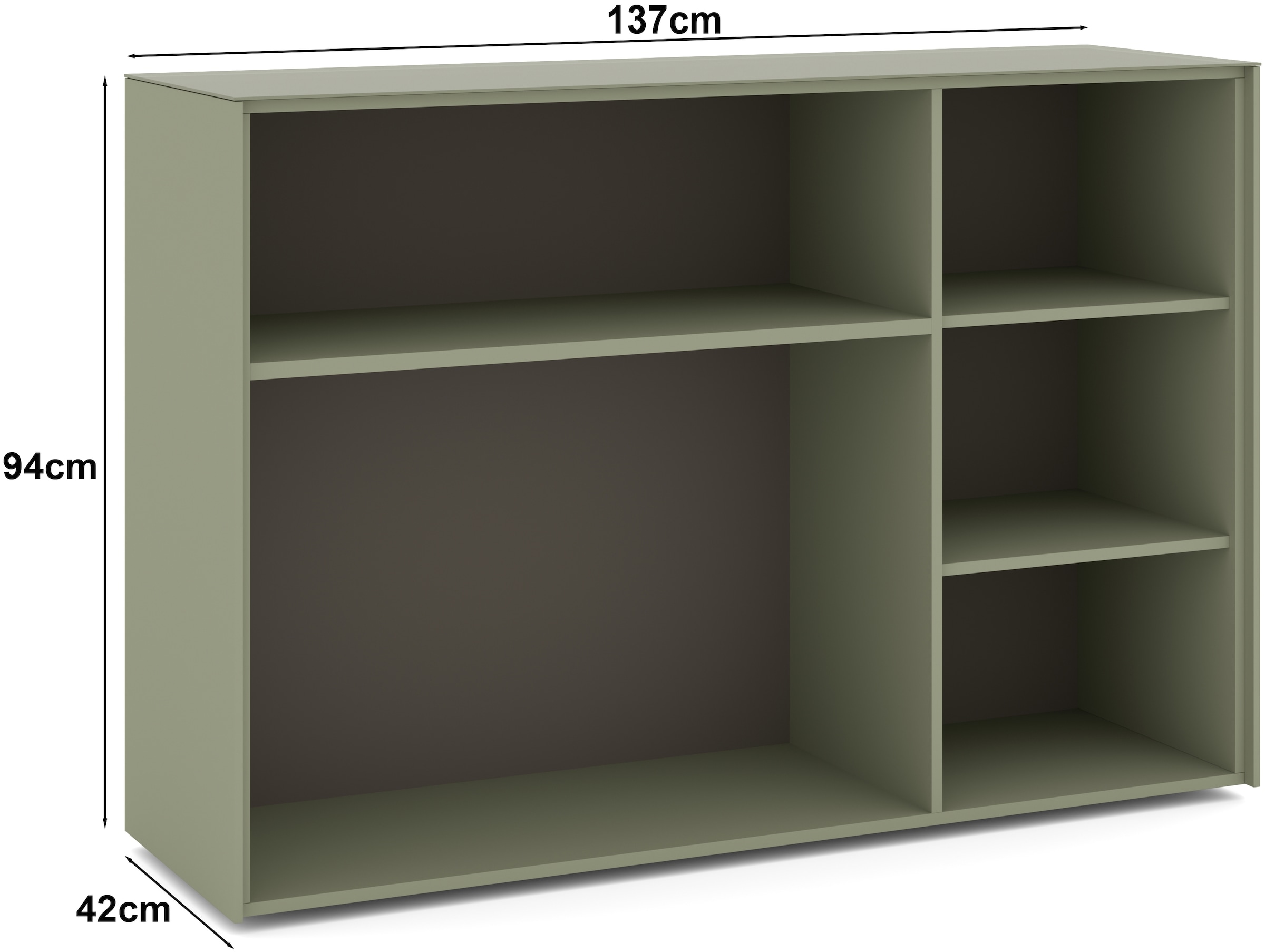 set one by Musterring Sideboard »reno-Dielen« 1 Stk. tlg. Mit Gleitern und in verschiedenen Farben erhältlich