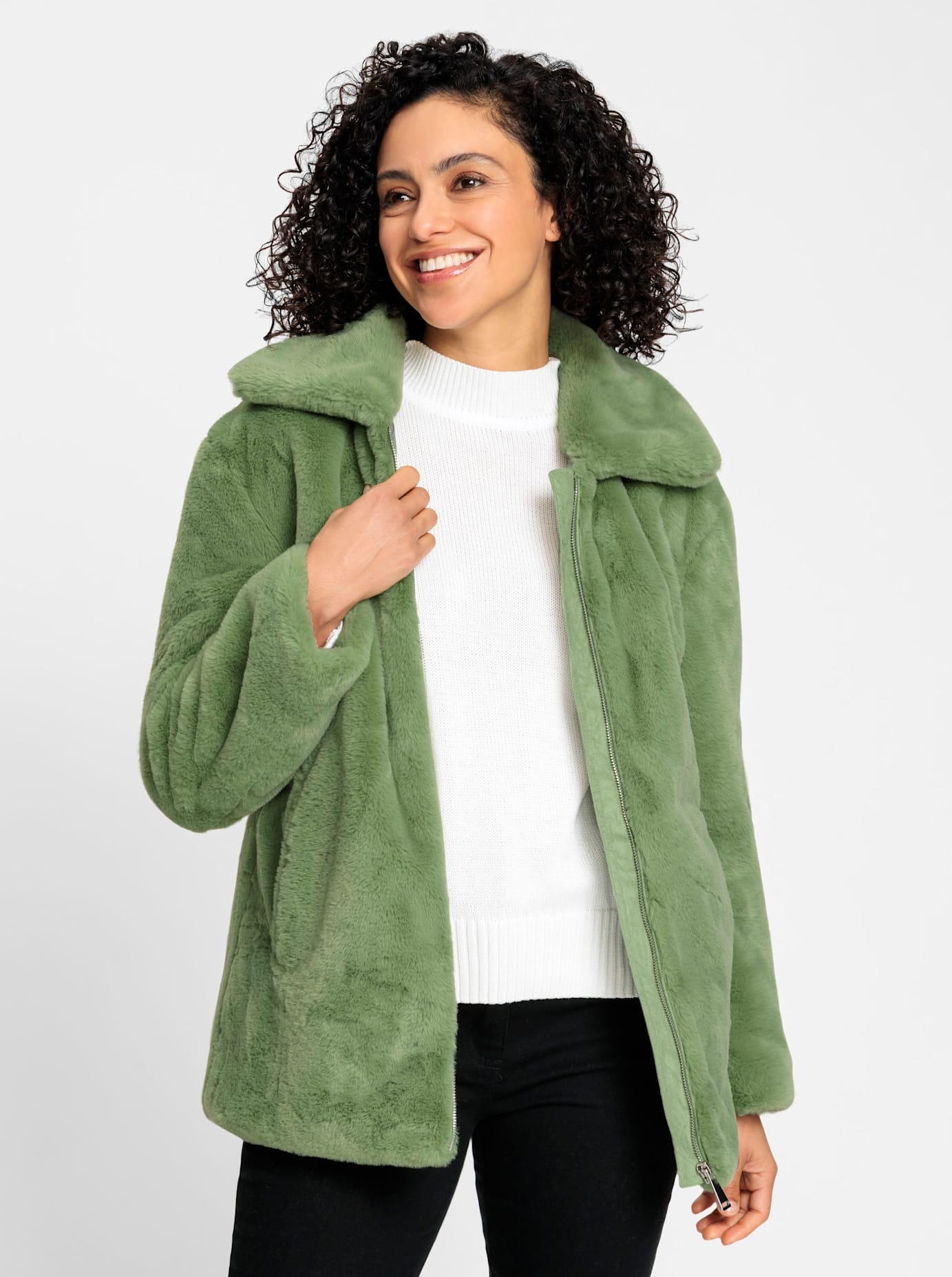 Inspirationen Fellimitatjacke, ohne Kapuze günstig online kaufen