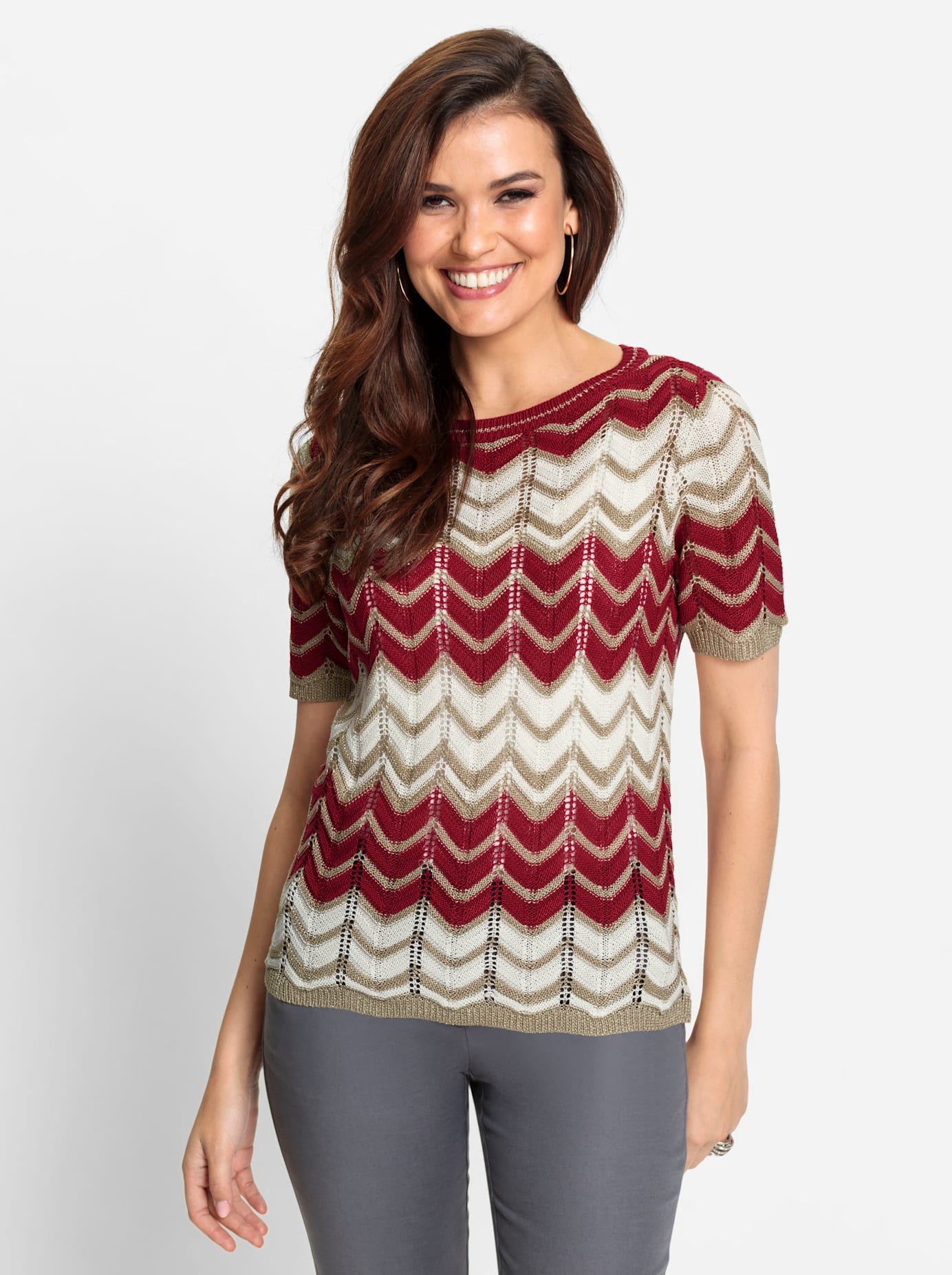 Lady Kurzarmpullover »Pullover«