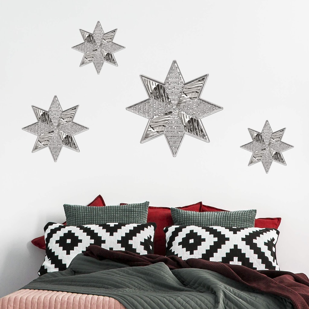 Wall-Art Wandtattoo »Metallic Star Silber Stern«