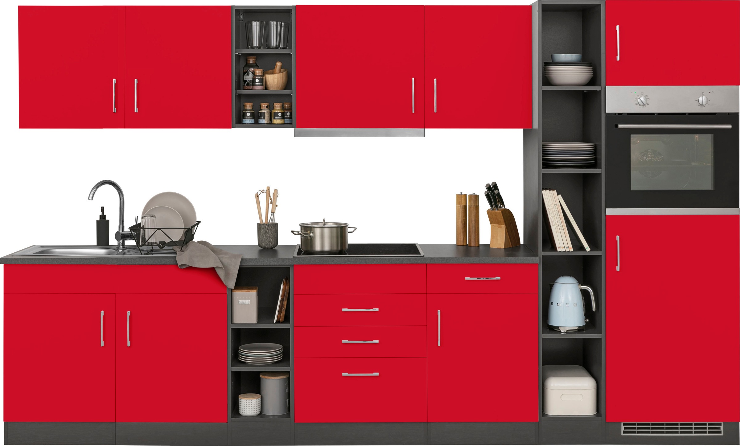 KOCHSTATION Küchenzeile "KS-Paris – Küchen mit einzigartigen Fotomotiven au günstig online kaufen