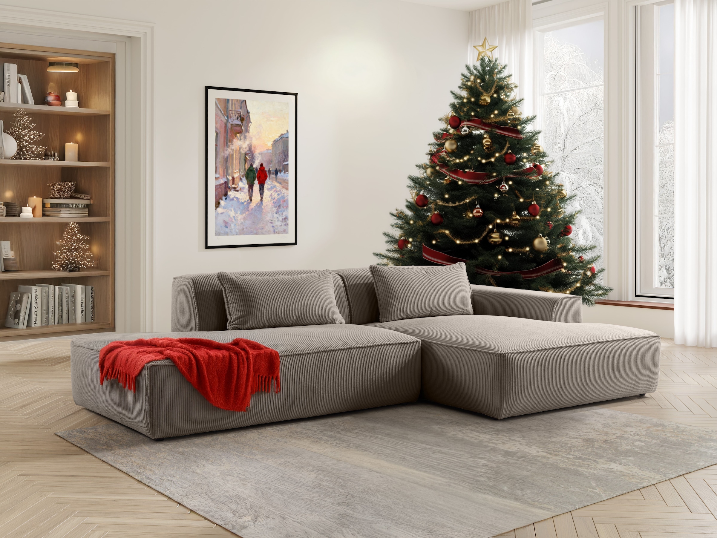 exxpo - sofa fashion Ecksofa "Billund modernes Designsofa, bequem und elega günstig online kaufen