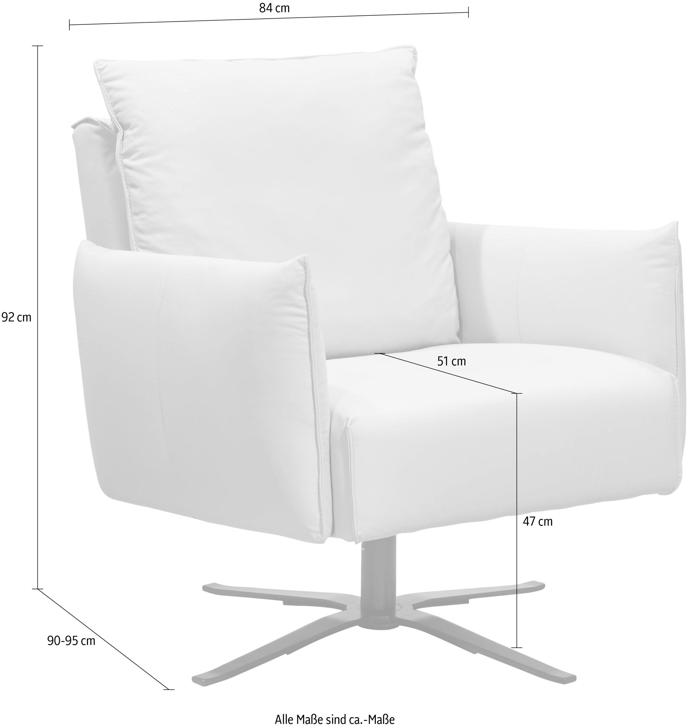 SCHÖNER WOHNEN-Kollektion Sessel »Lineo Drehsessel, bequem und komfortabel, Clubsessel und Loungesessel«, 360° drehbar