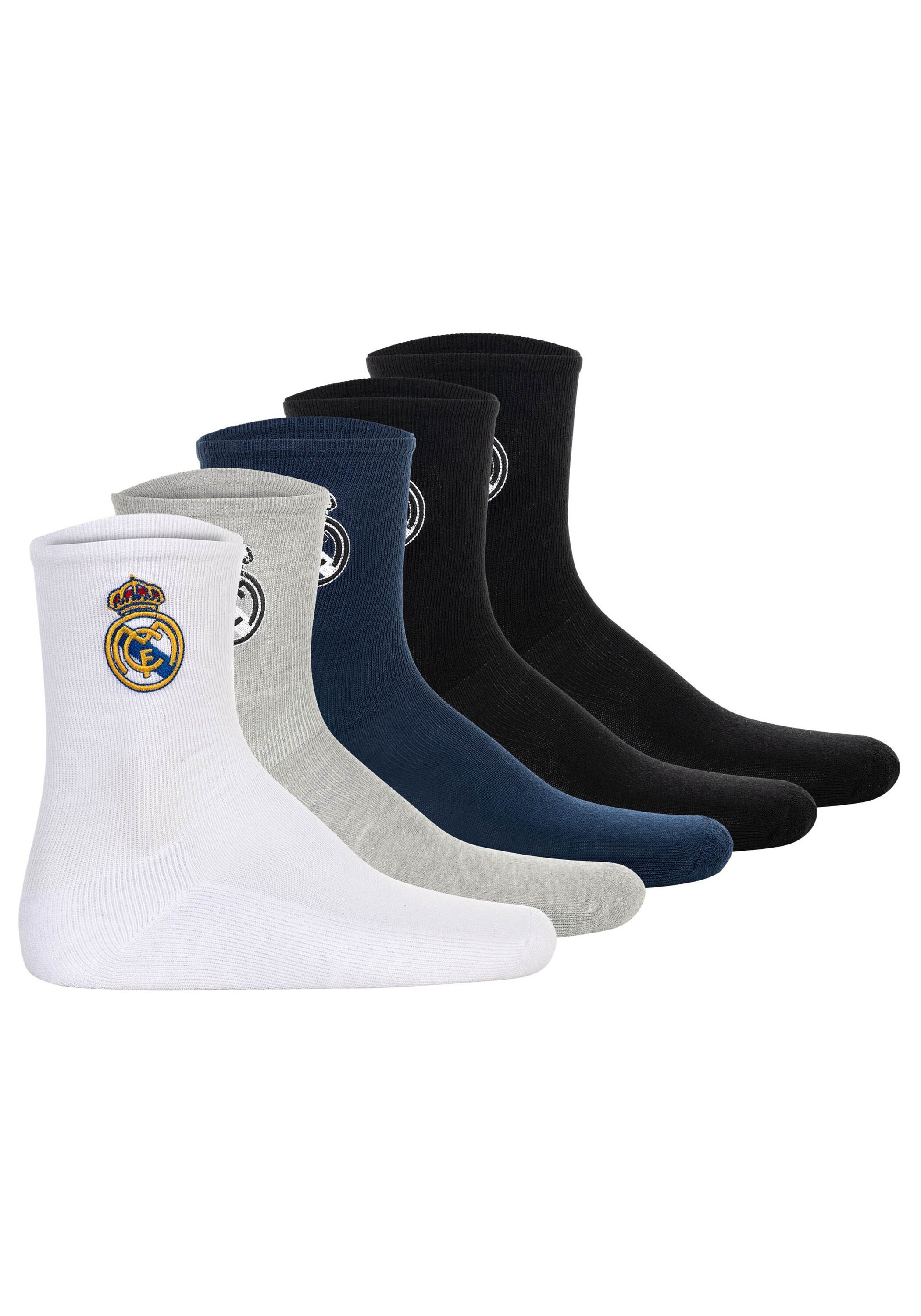 Real Madrid Kurzsocken "Socken RM Kids Crew Socks 5-Pack Embroidery 5er Pack" 5 Paar tlg.