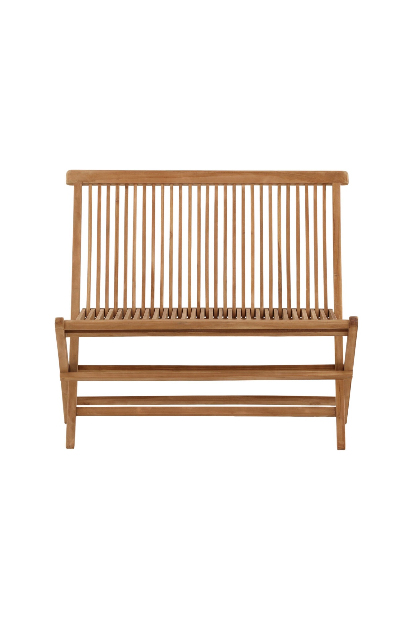 Venture Home Gartenlounge-Bank "Ghana, robuste Holzbank für hohen Sitzkomfort" Sitzbank minimalistisch, Teakoptik, komfortabel