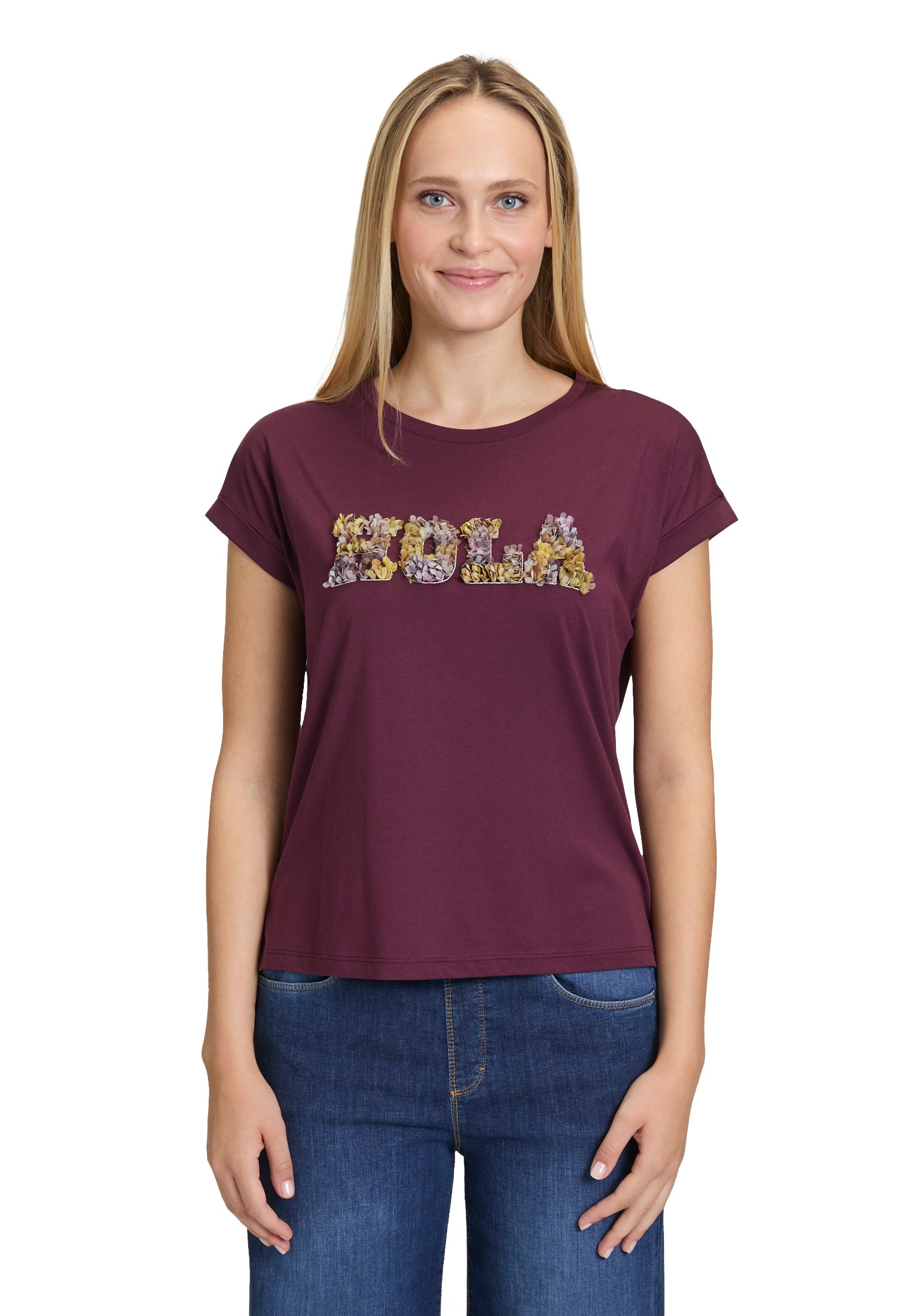 Cartoon Kurzarmshirt "Damen mit Ärmelaufschlag" 1 Stk. günstig online kaufen