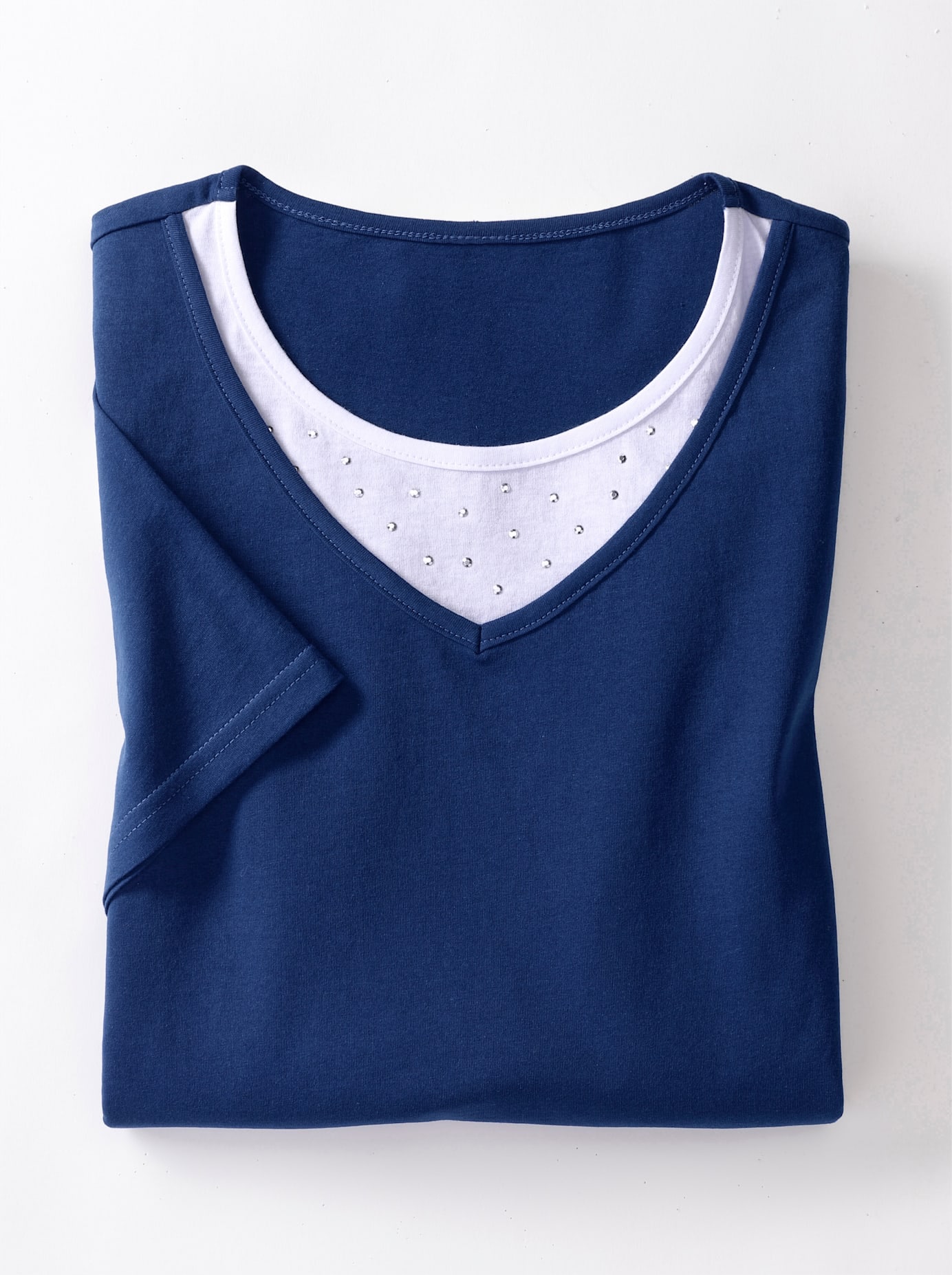 Classic Basics Kurzarmshirt »2-in-1-Shirt«, (1 tlg.)