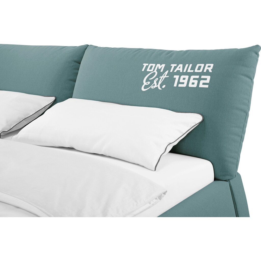 TOM TAILOR Polsterbett »SOFT PILLOW«, mit Kopfteil in Kissenform, wahlweise mit Lattenrost und Matratze