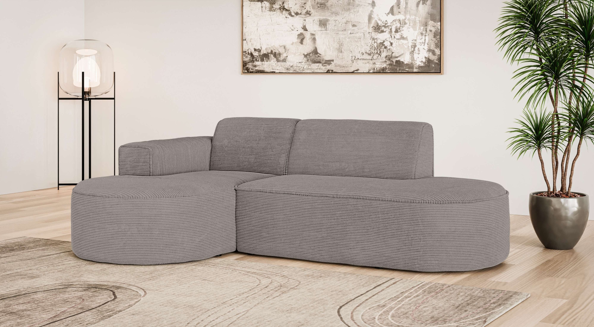 OTTO home Ecksofa "ADELLA Design-Sofa mit Recamiere rechts/links, 248/159/7 günstig online kaufen
