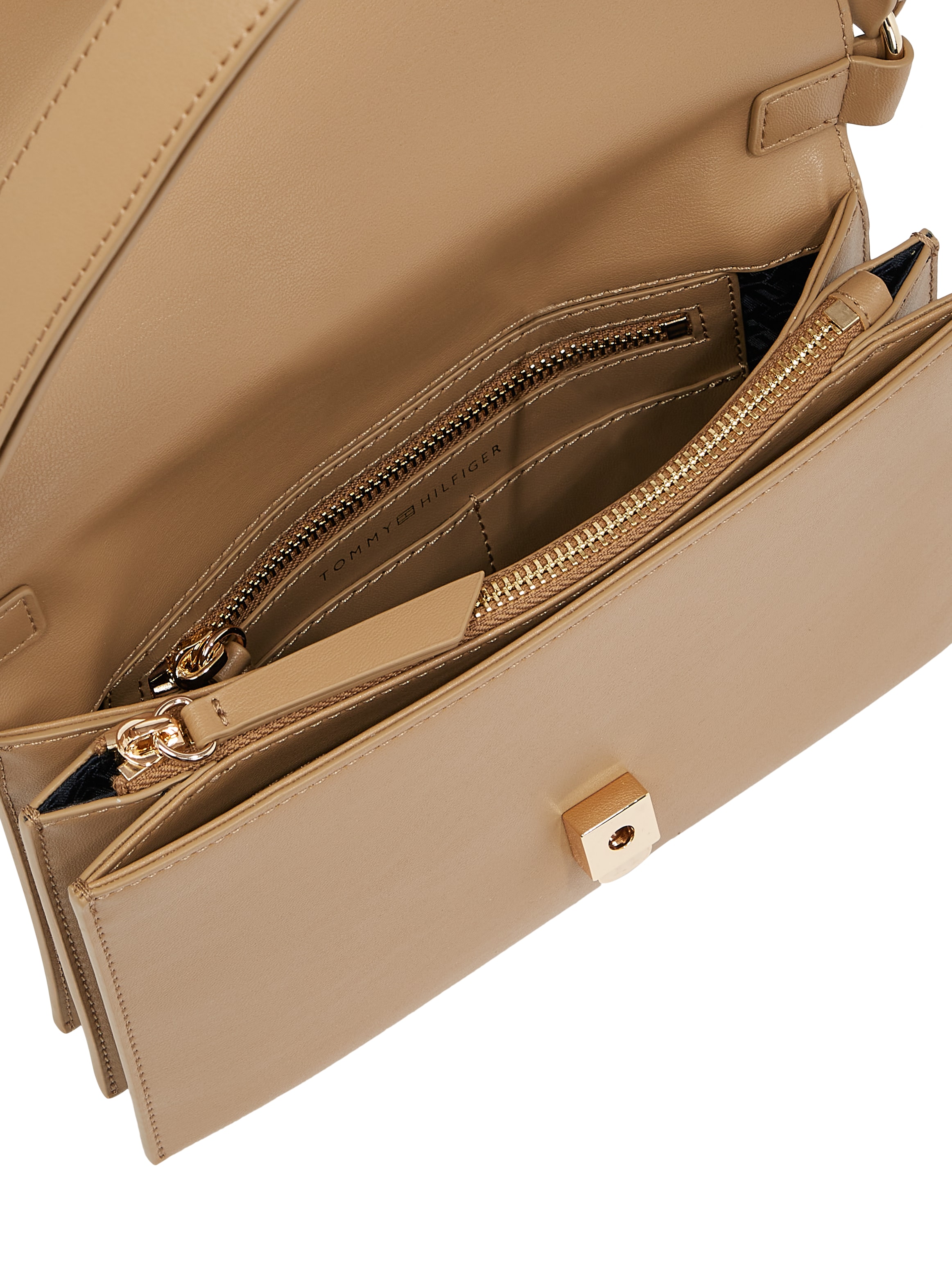 Tommy Hilfiger Schultertasche »TH HERITAGE SHOULDER BAG«, Damen Abendtasche, Clutch, Mini Bag, Handtasche, goldfarbene Details