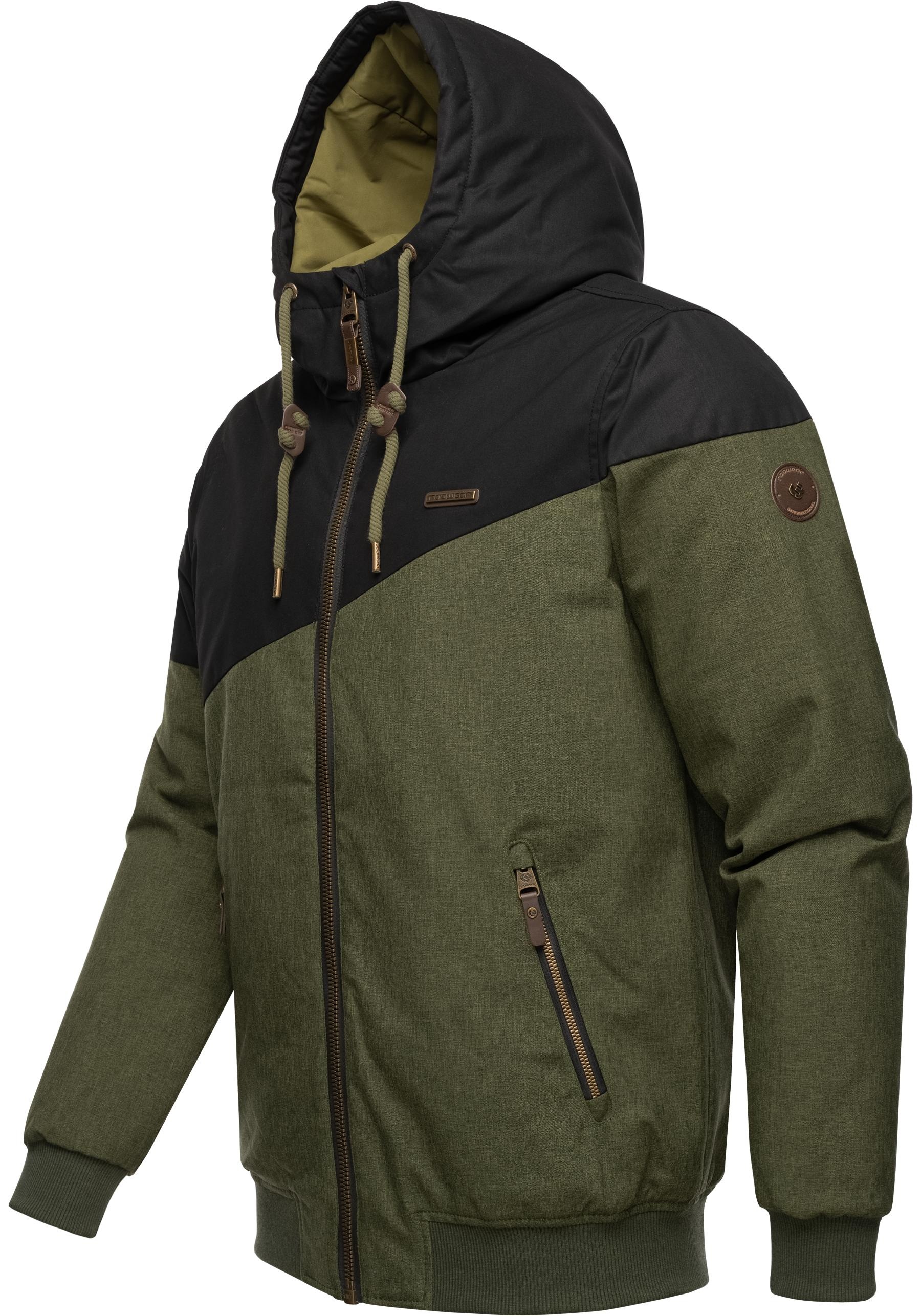 Ragwear Winterjacke »Wings«, mit Kapuze, stylische Herren Outdoorjacke mit großer Kapuze