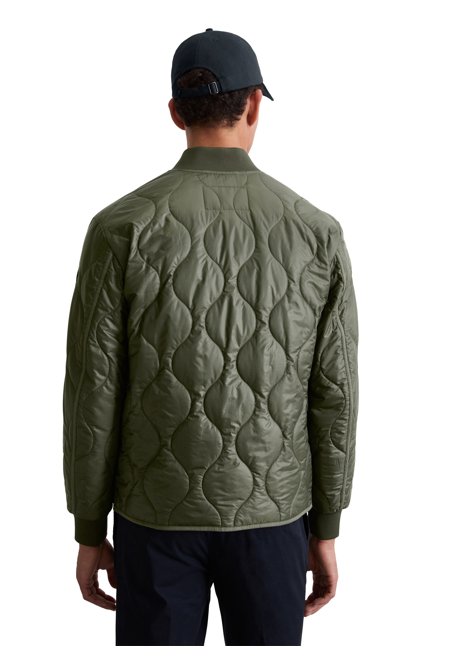 Marc O'Polo Outdoorjacke »aus recyceltem Performance-Polyester«, ohne Kapuze