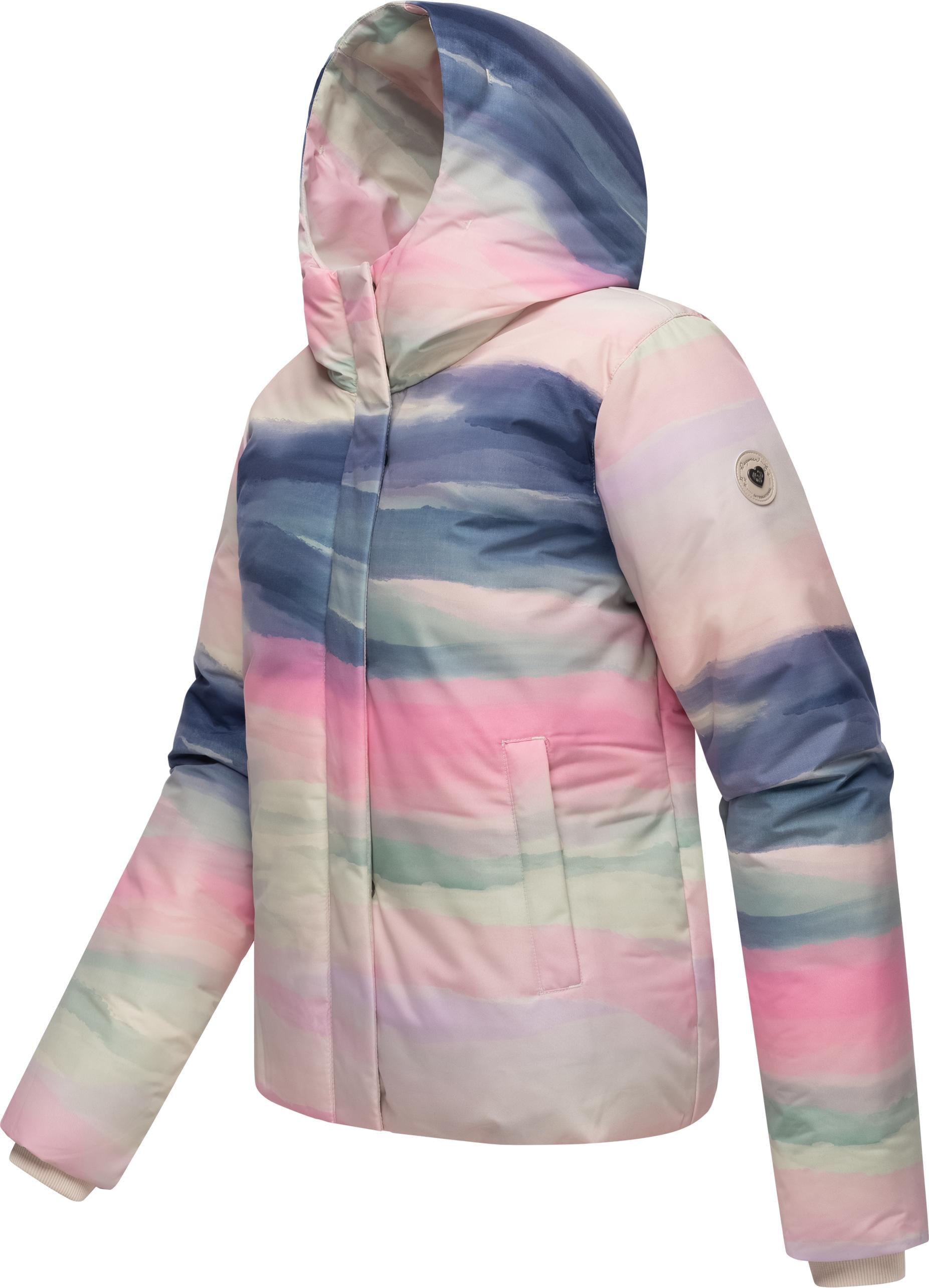 Ragwear Winterjacke »Amarrena«, mit Kapuze, Wasserdichte Damen Steppjacke mit modischem Farbverlauf