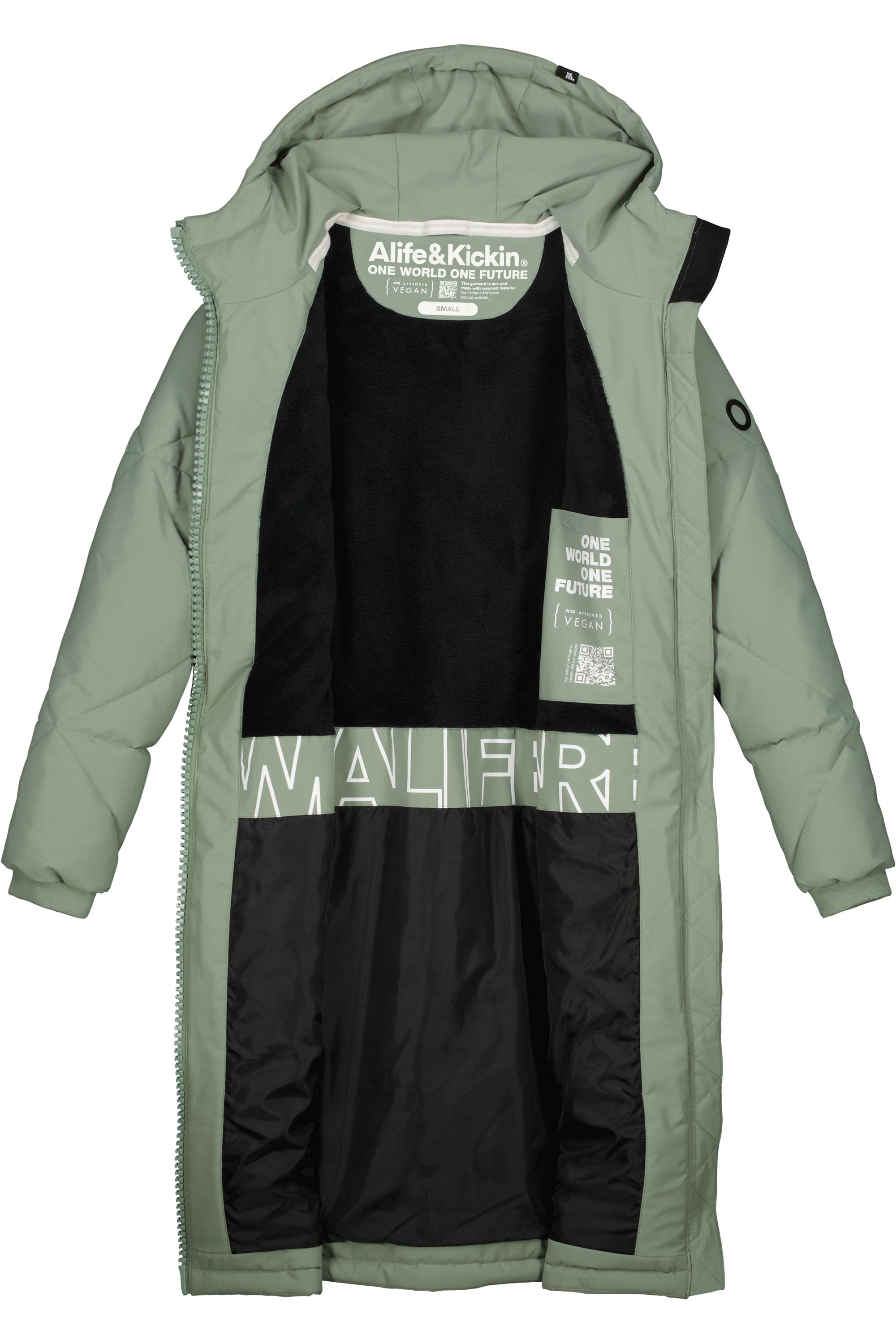 Alife & Kickin Winterjacke »Damen EnyaAK A«, Figurnah geschnittener Wintermantel mit 2-Wege Reißverschluss