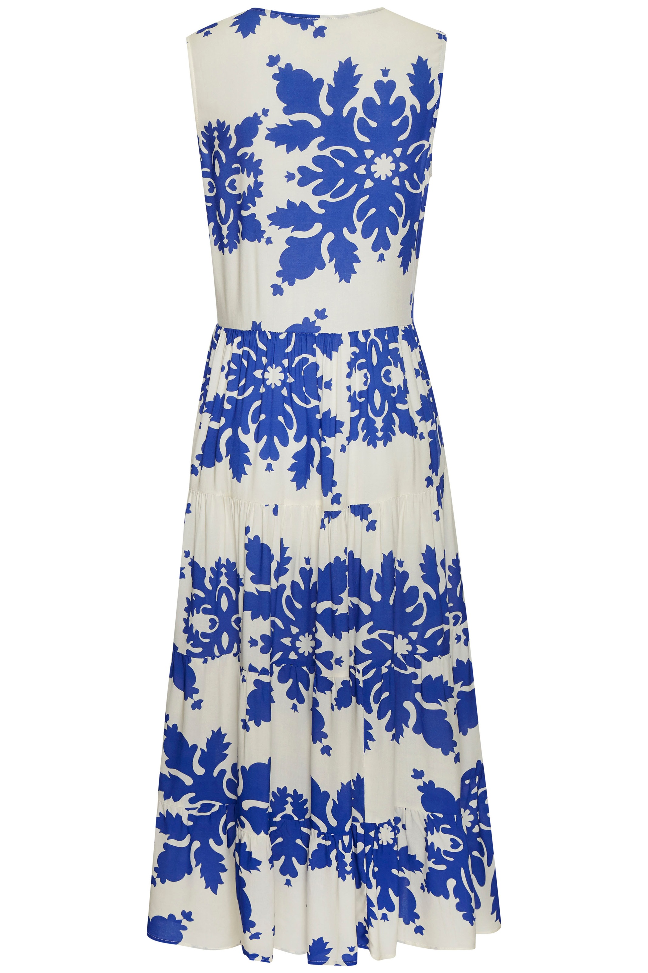 Vivance Maxikleid Blau/Creme Gr. 40 3