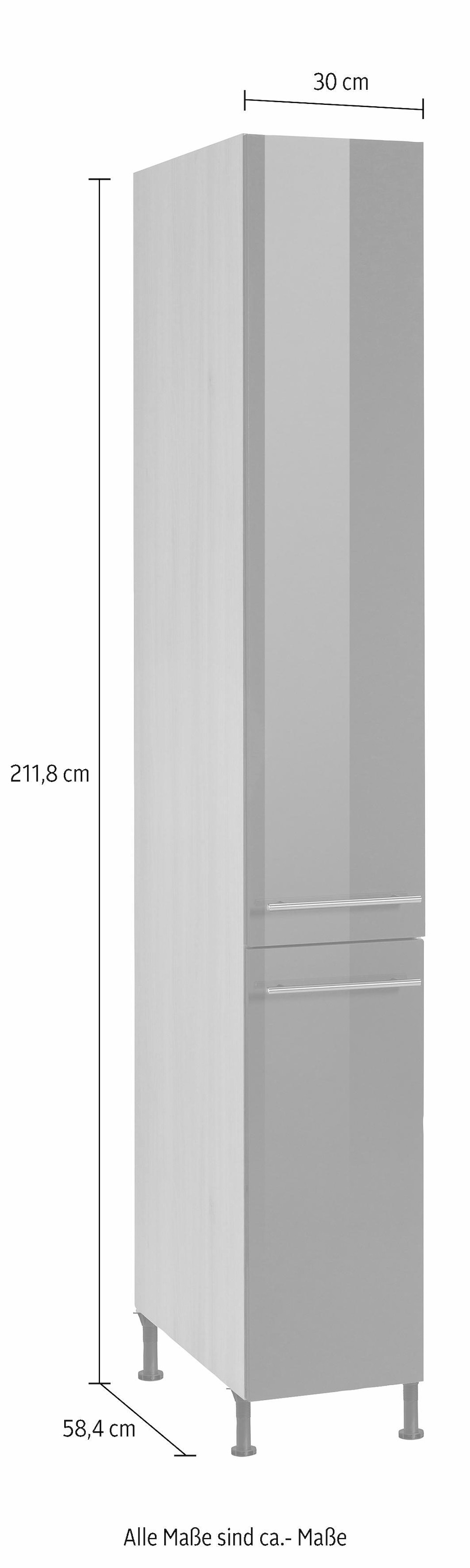 OPTIFIT Apothekerschrank »Bern«, 30 cm breit, 212 cm hoch, mit höhenverstellbaren  Stellfüßen bestellen | BAUR