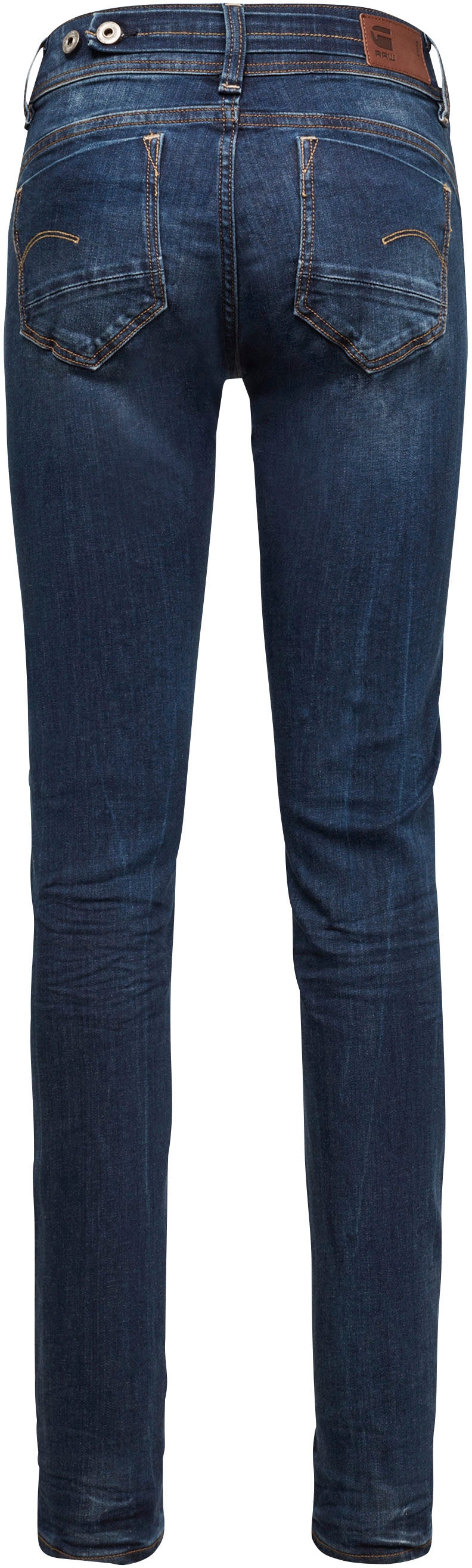 G-Star RAW Straight-Jeans »Midge Saddle Straight«, 5-Pocket-Design mit markanten Steppnähten