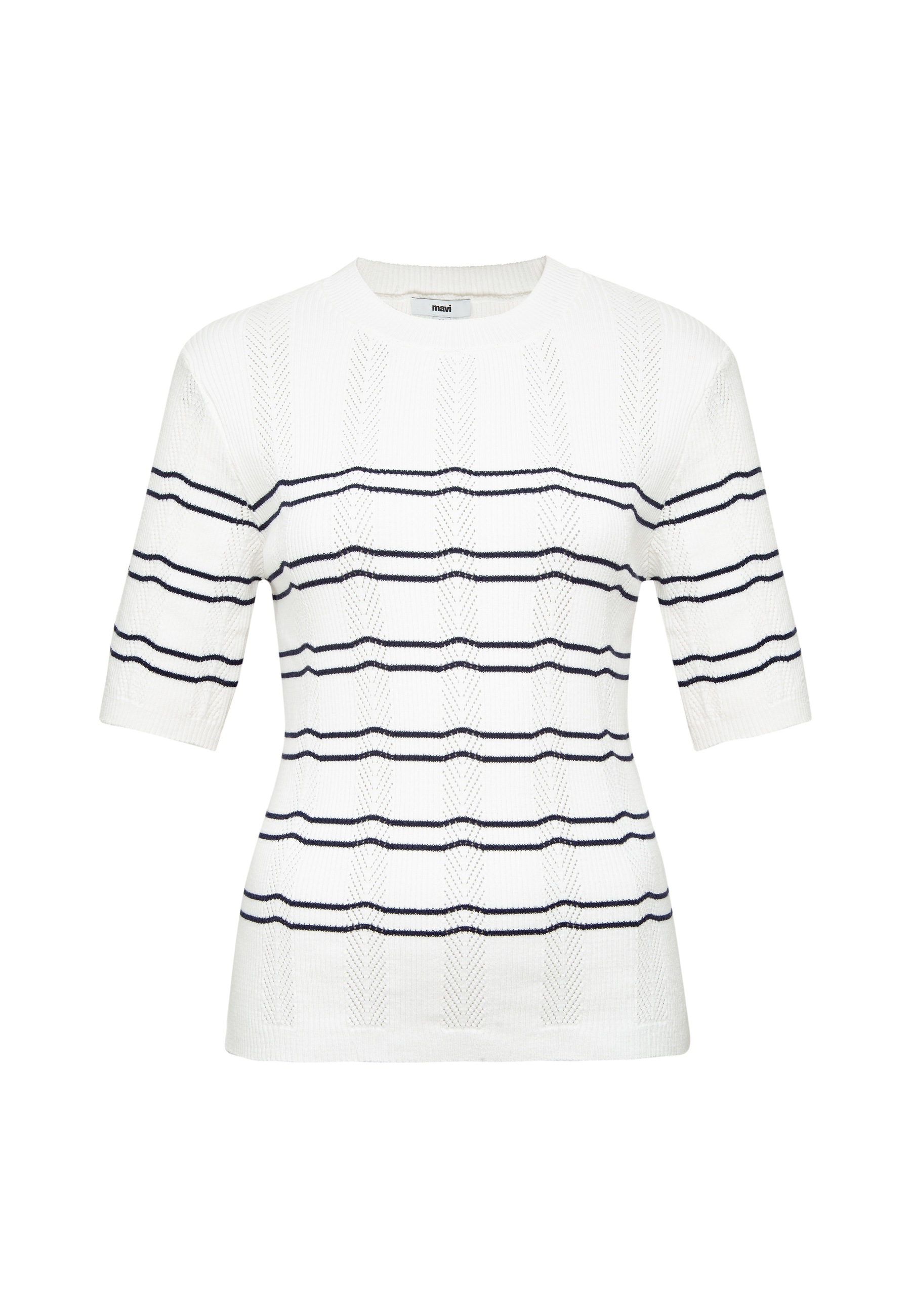 Mavi Strickpullover »SHORT SLEEVE TRICOT« Top Strick