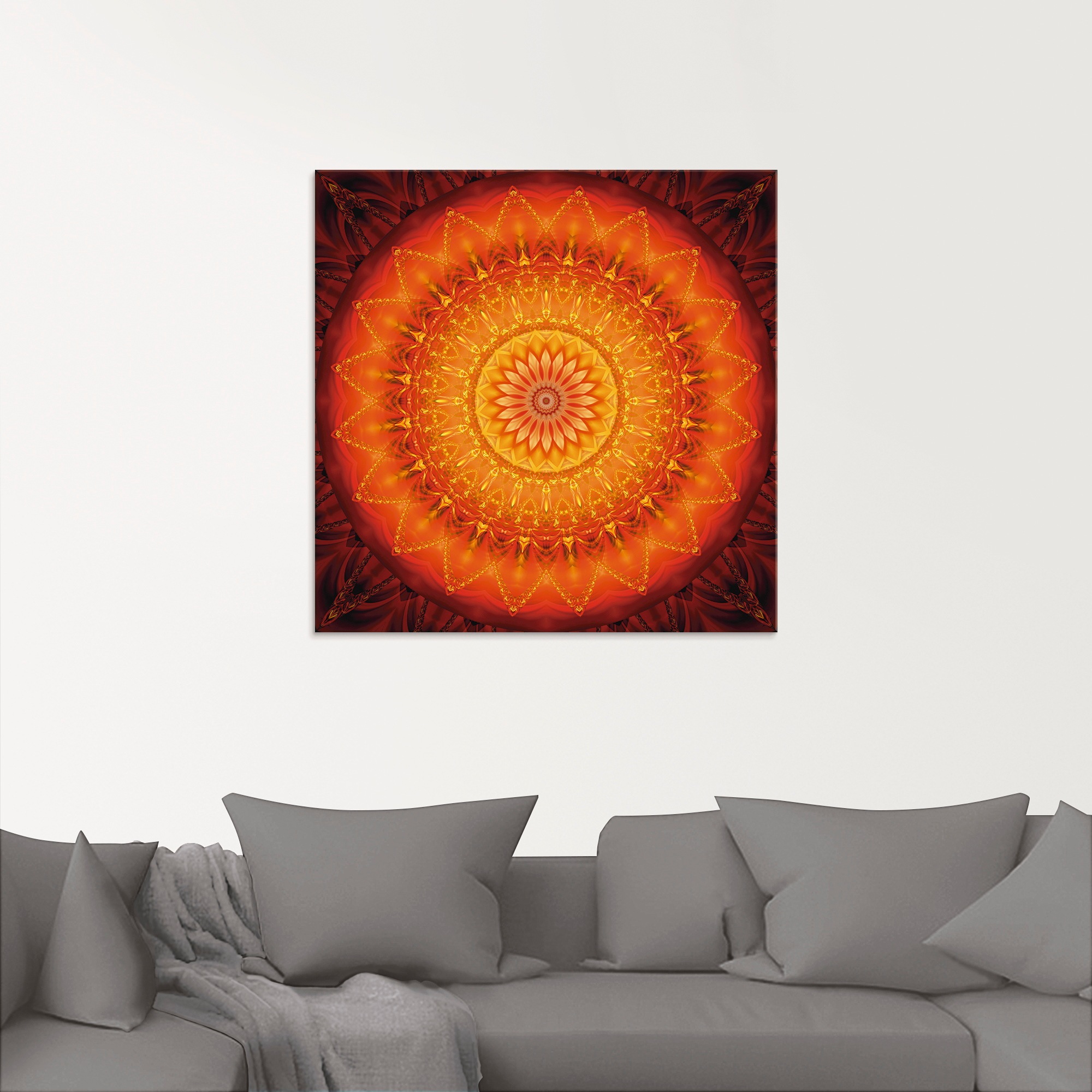 Artland Glasbild »Mandala Energie 1«, Muster, (1 St.), in verschiedenen Größen