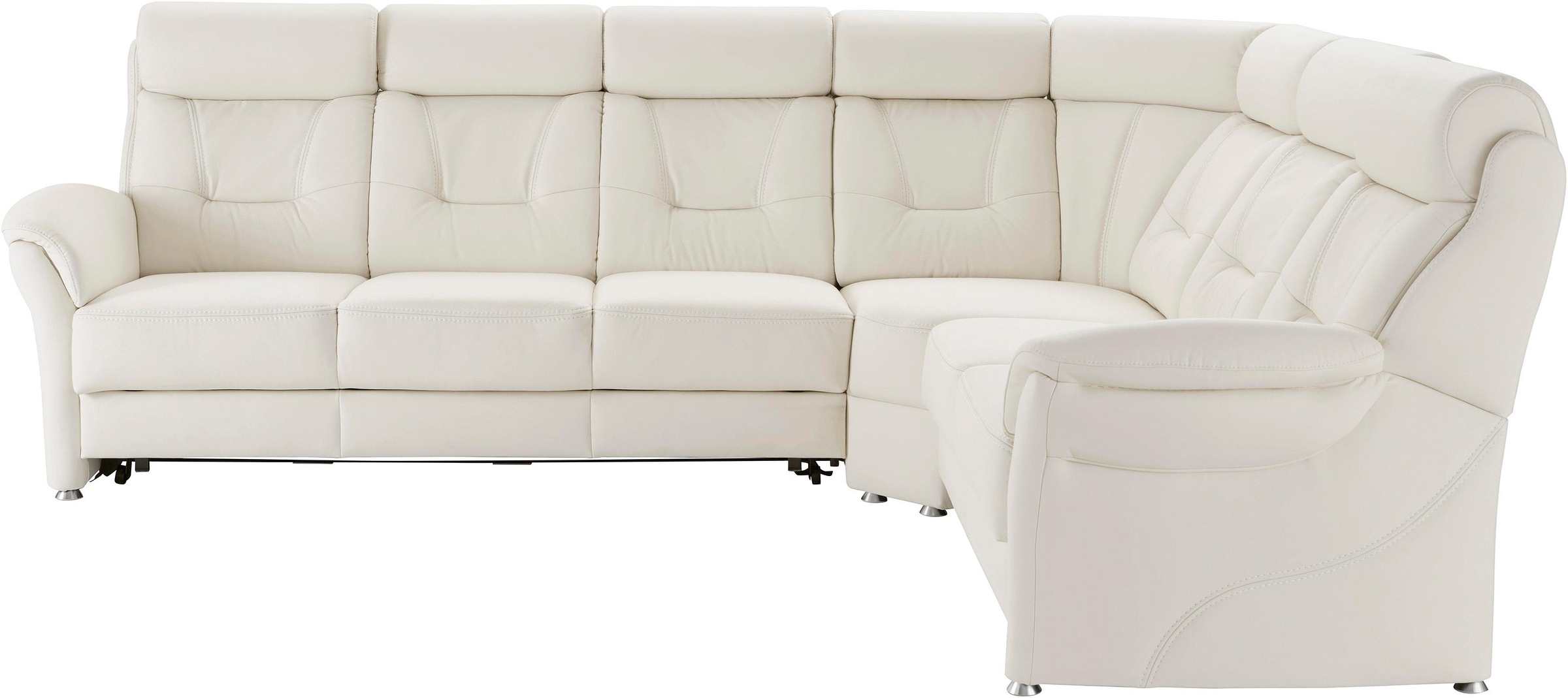 Places of Style Ecksofa »Sardinien L-Form«, mit Kopfteilverstellung, wahlweise mit Bettfunktion