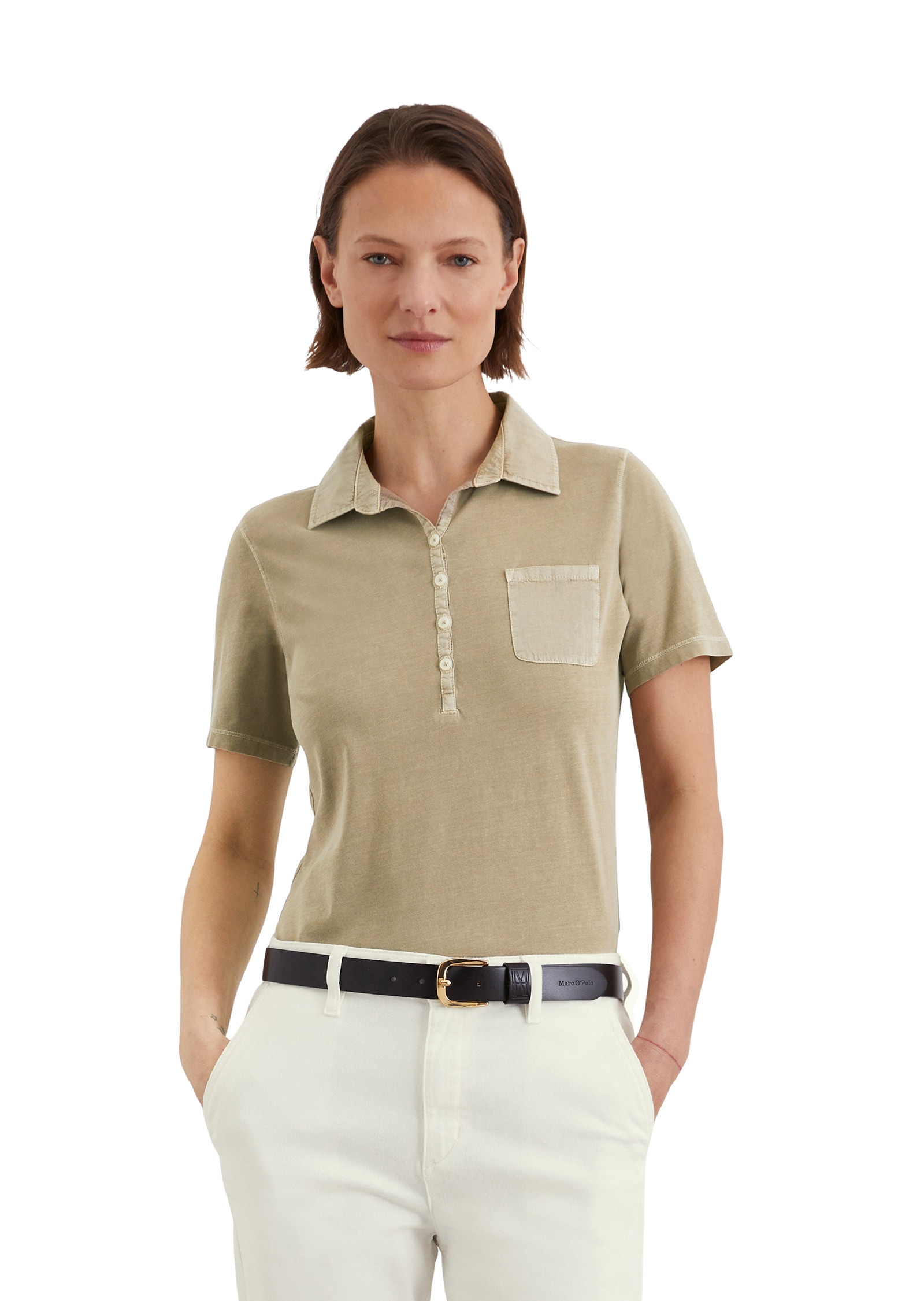 Marc OPolo Poloshirt "mit Material-Mix-Details" günstig online kaufen