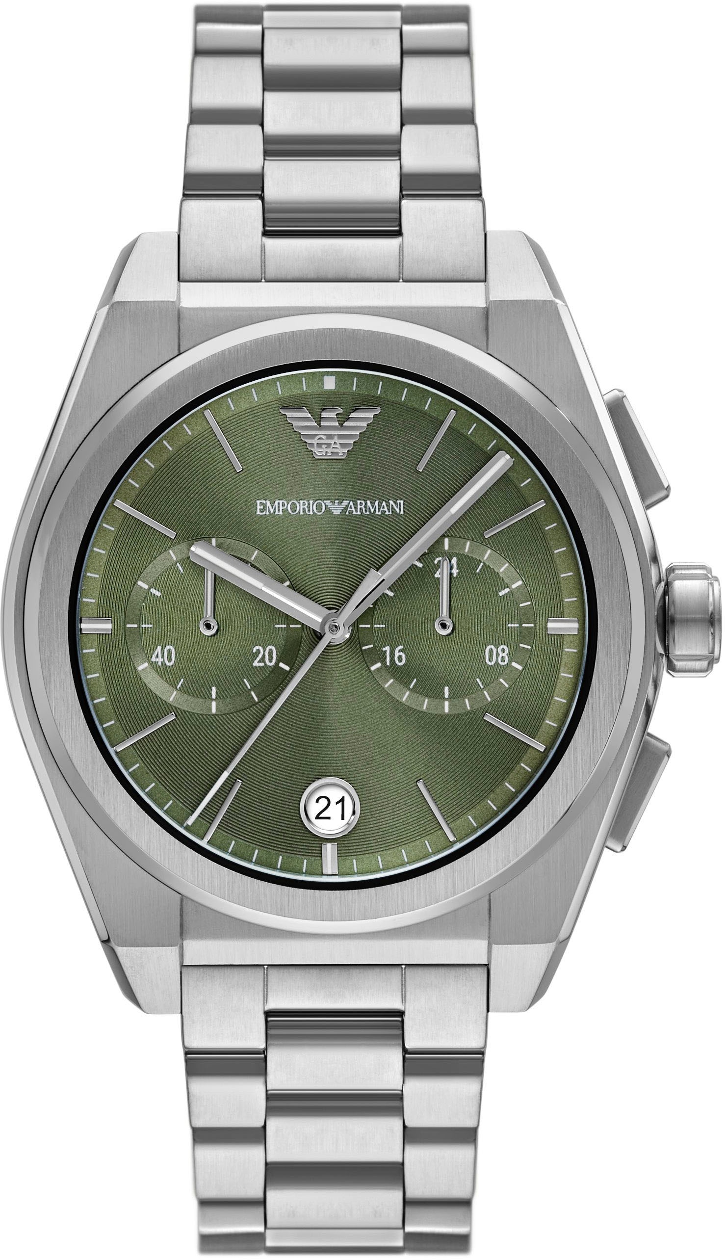 Chronograph »AR11560«, Armbanduhr, Herrenuhr, Edelstahlarmband, analog, Tag,...