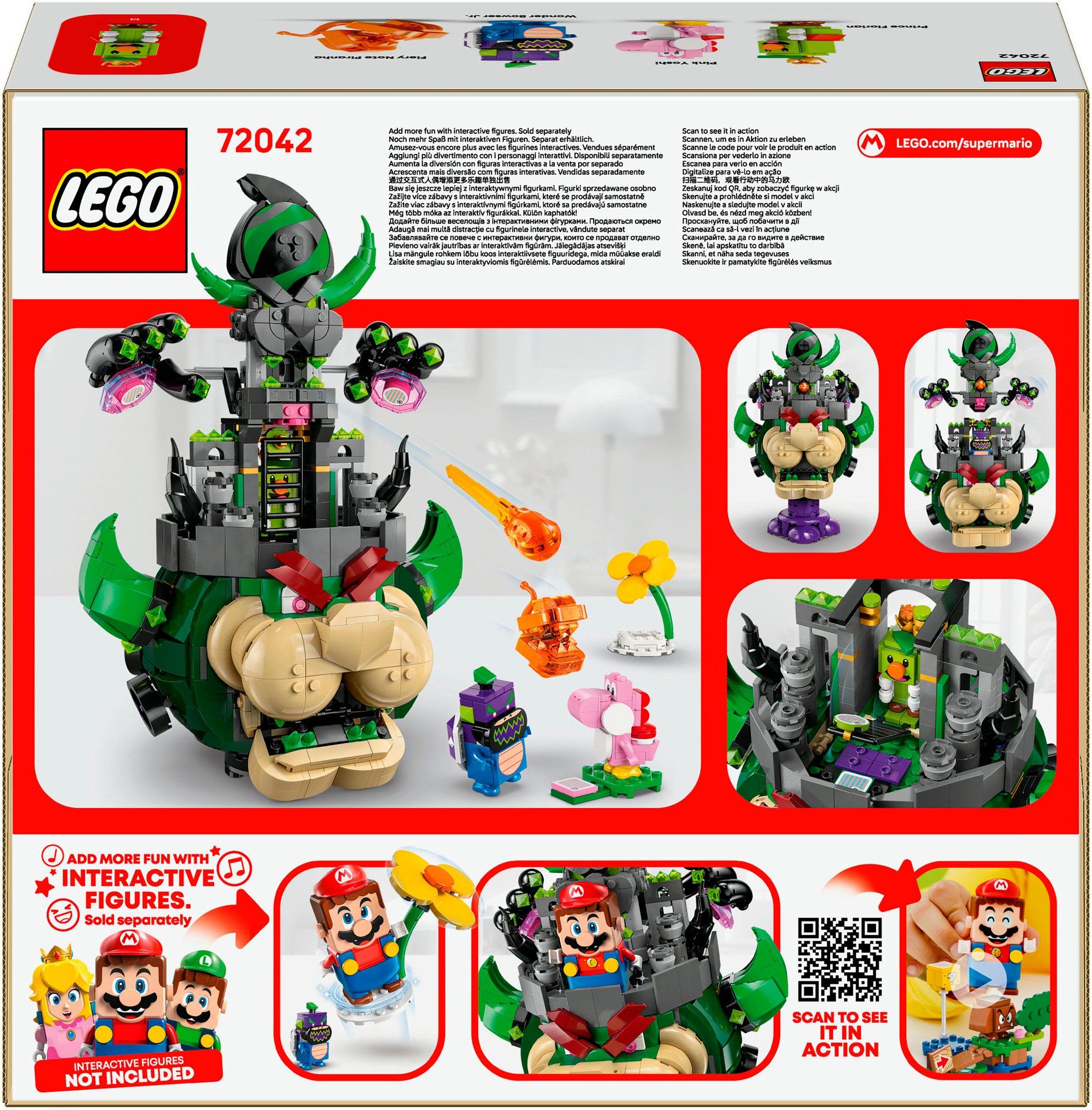 LEGO® Konstruktionsspielsteine »Prinz Florian & Schloss-Bowser (72042), LEGO Super Mario«, (1251 St.), Made in Europe