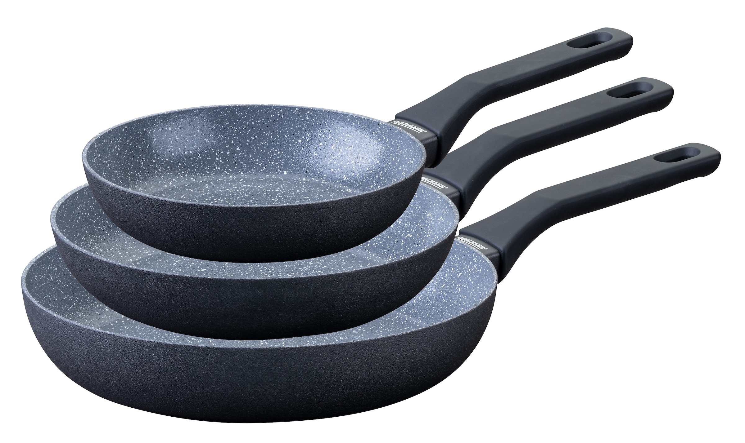 FACKELMANN Bratpfanne "Cosmo", Ø 28cm, grau, Pfannen, Bratpfannen-Set Cosmo Ø 20, 24, 28 cm – mit Ceramic-Beschichtung