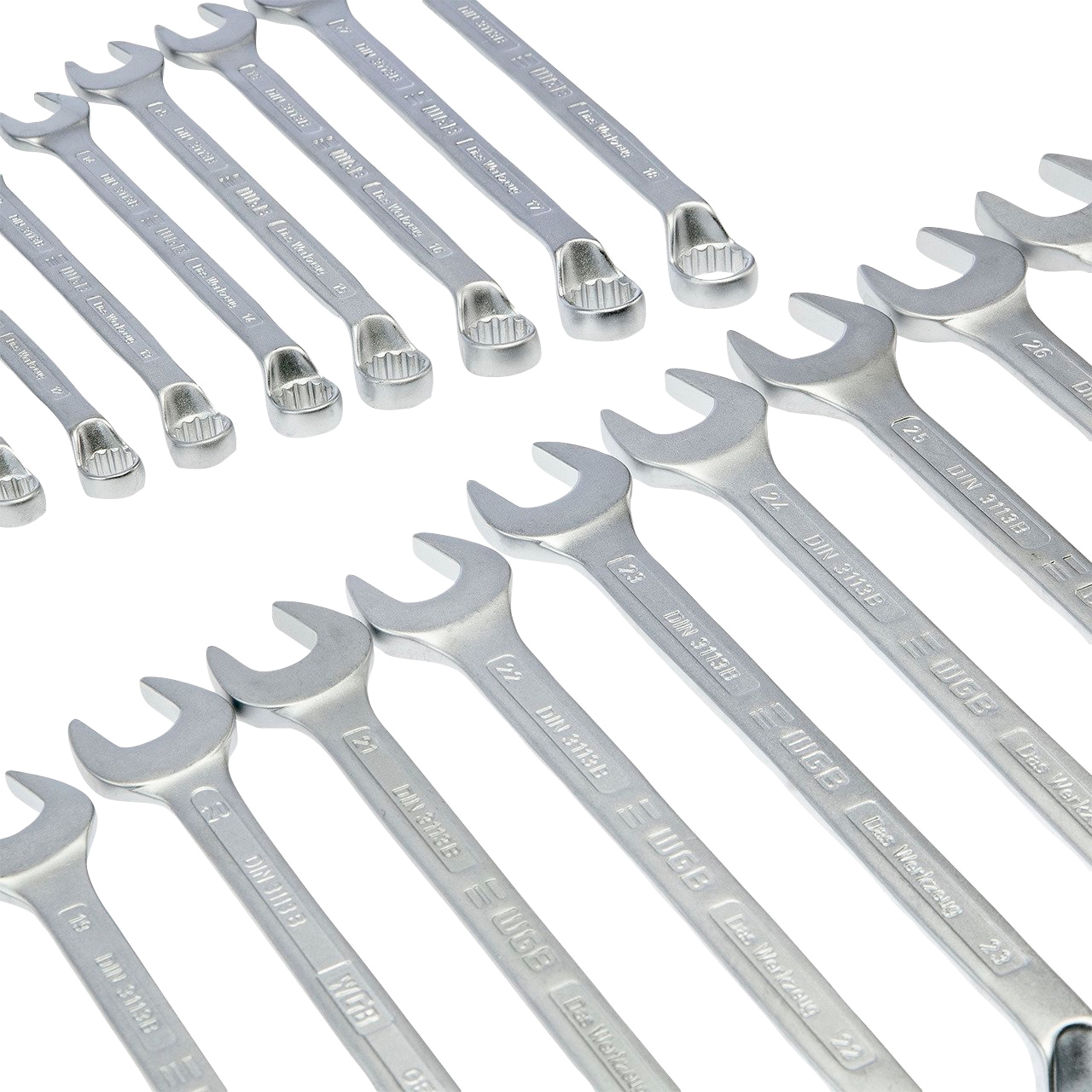 WGB BASIC PLUS Gabel- und bestellen Ringseite »Ringmaulschlüssel-Satz«, BAUR | gekröpft St.), 25 (Set, Ringschlüssel