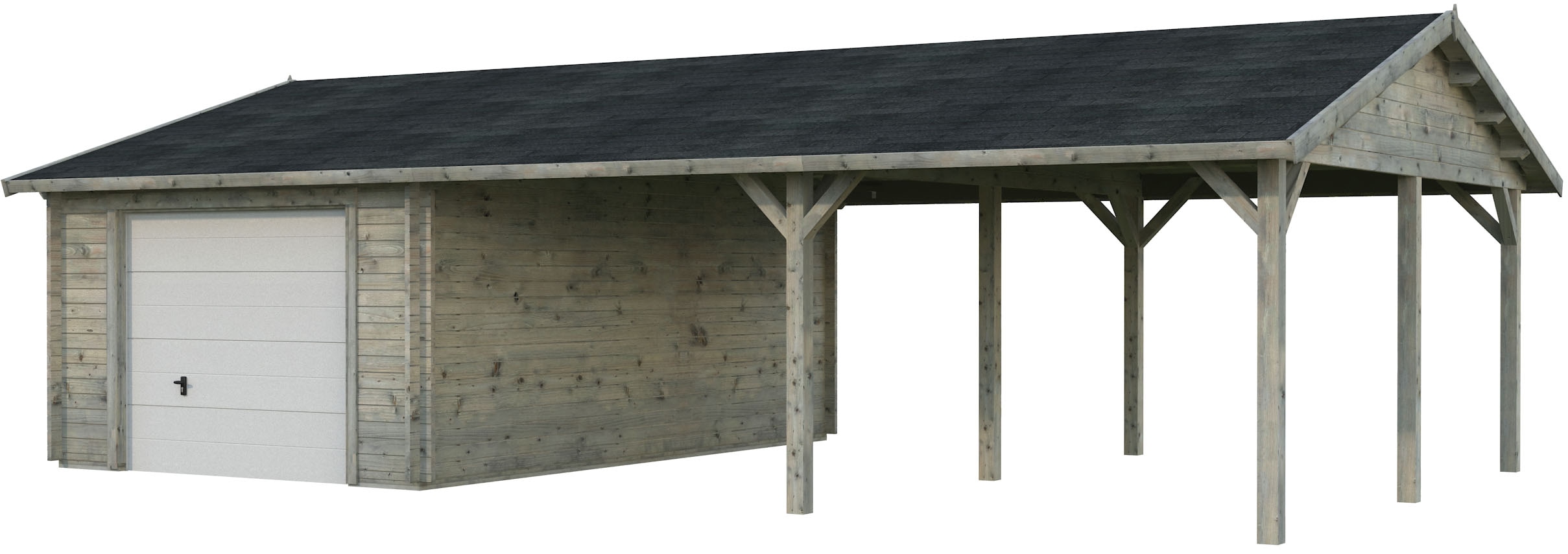 Palmako Garage "Roger, mit Sektionaltor" BxTxH: 1006x619x316 cm