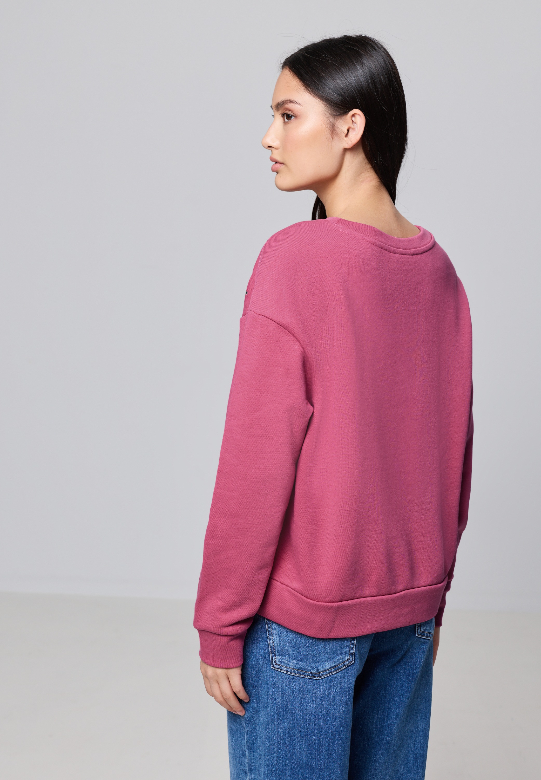 STREET ONE STUDIO Langarmshirt, mit Glitzersteinen günstig online kaufen