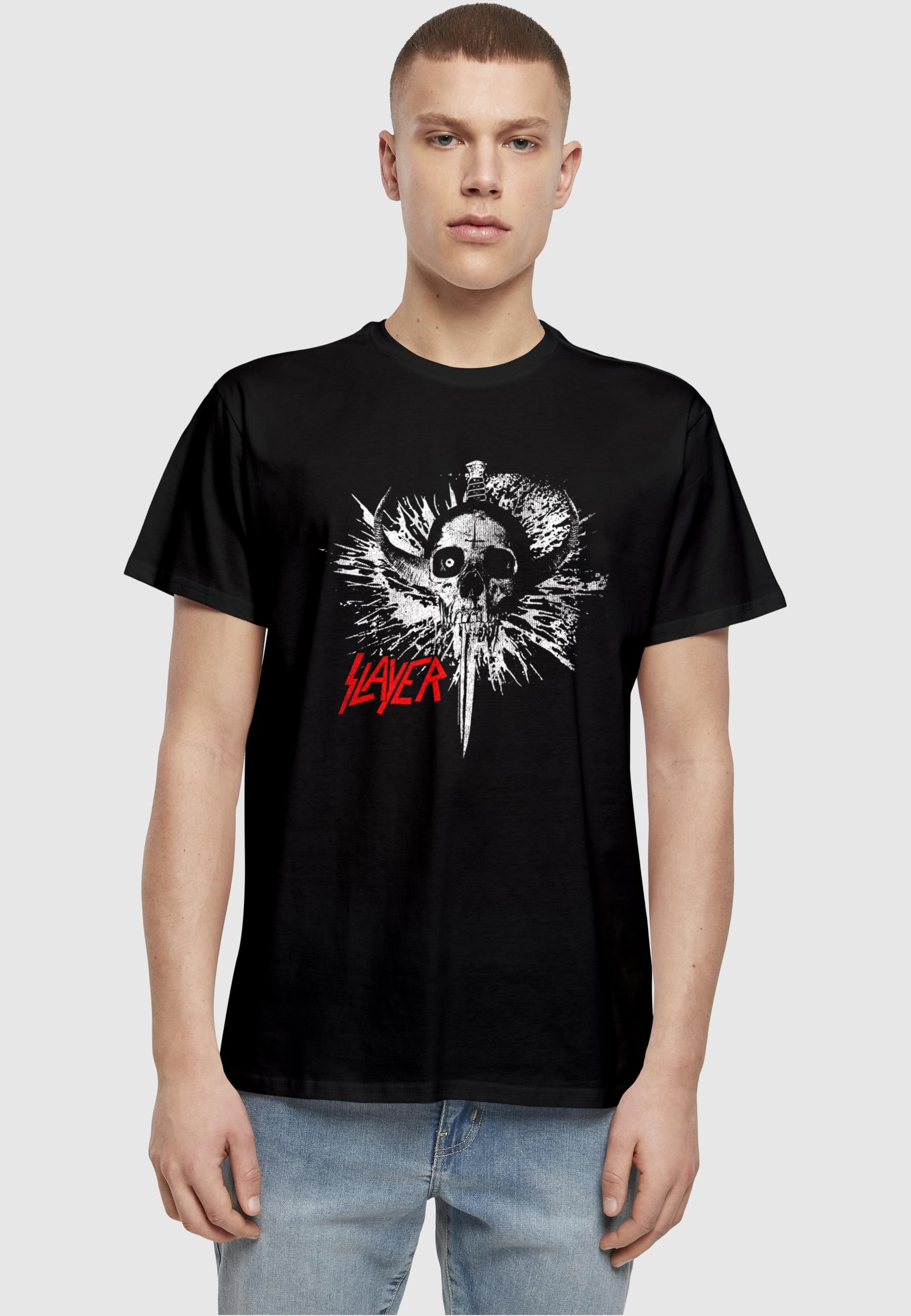 Merchcode T-Shirt »Merchcode Herren Slayer - Death Dagger Basic T-Shirt«, (1 tlg.)