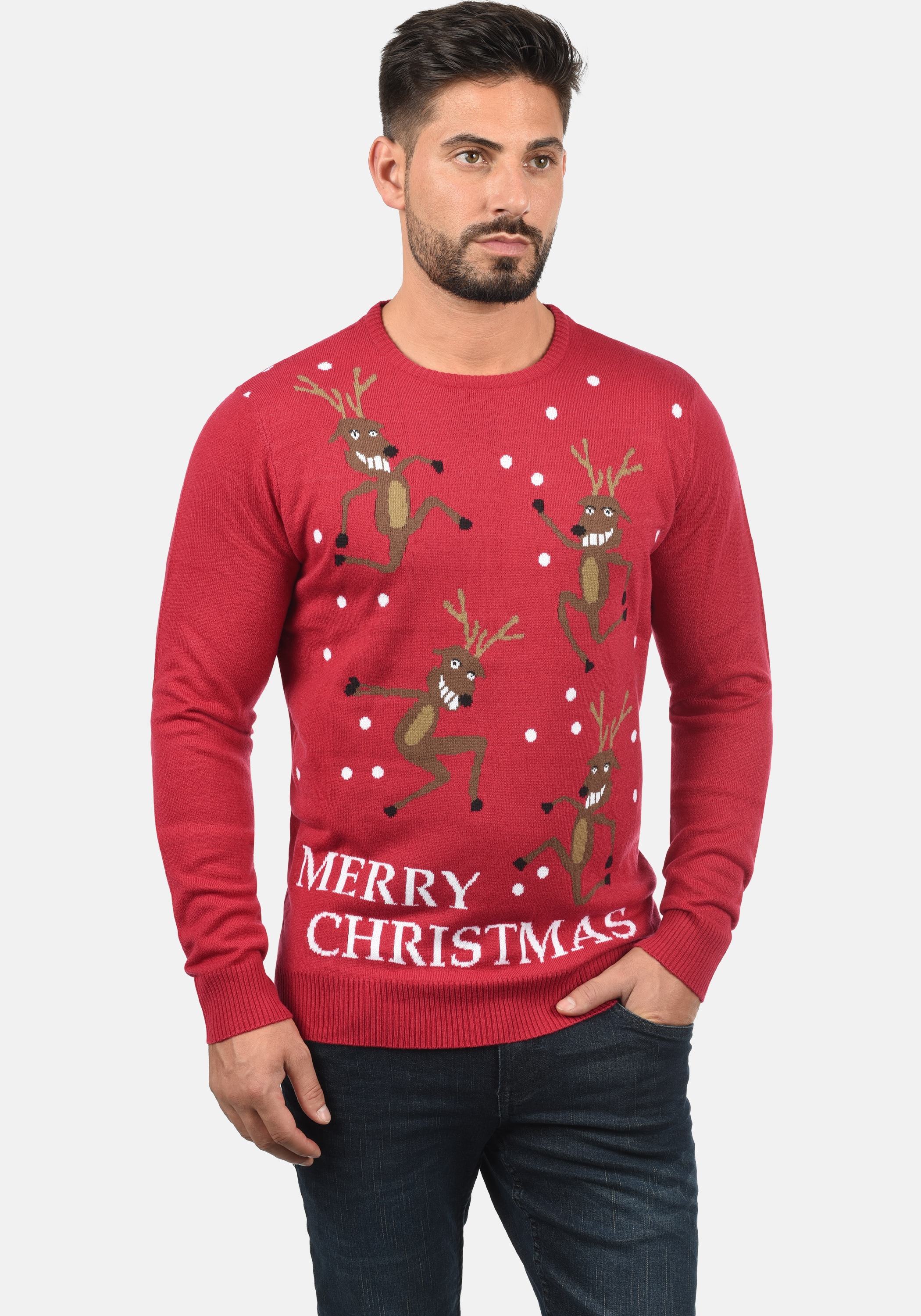 BLEND BHRudolph Knit Pullover Red Size M