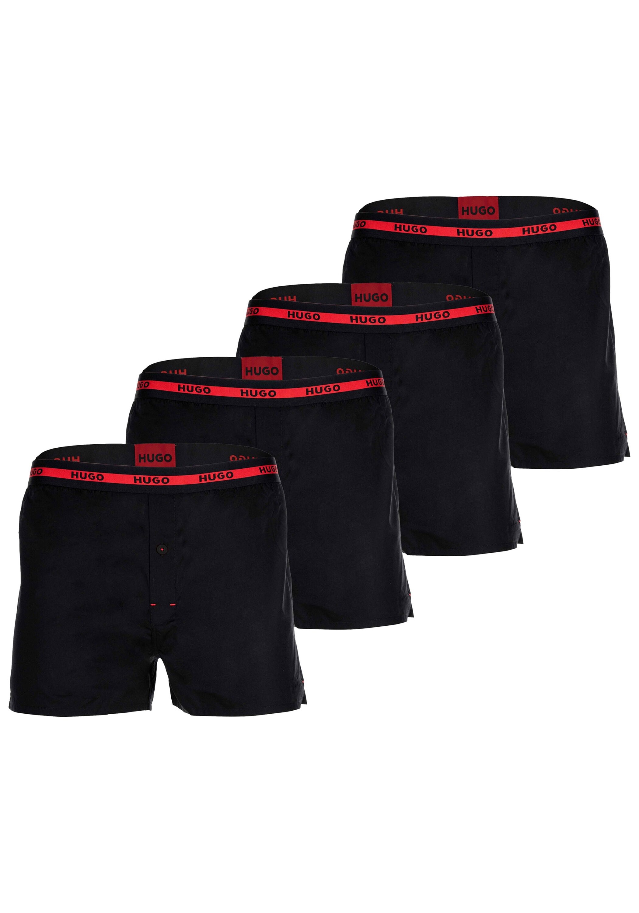 HUGO Boxershorts "Web-Boxershorts WOVEN BOXER TWINPACK 10229806 03 4er Pack günstig online kaufen