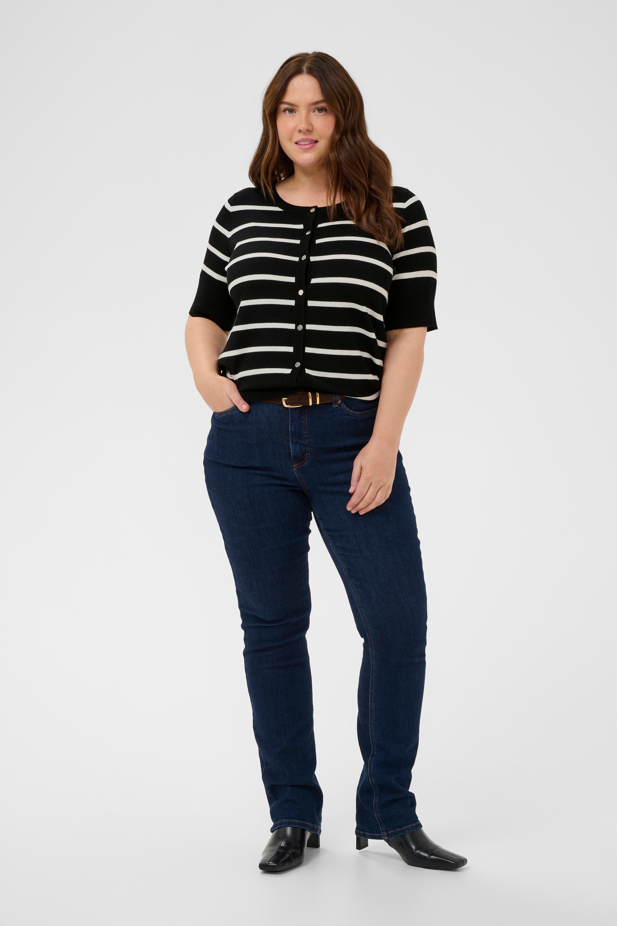 KAFFE Curve Strickjacke »Damen Strickjacke KClizzy«