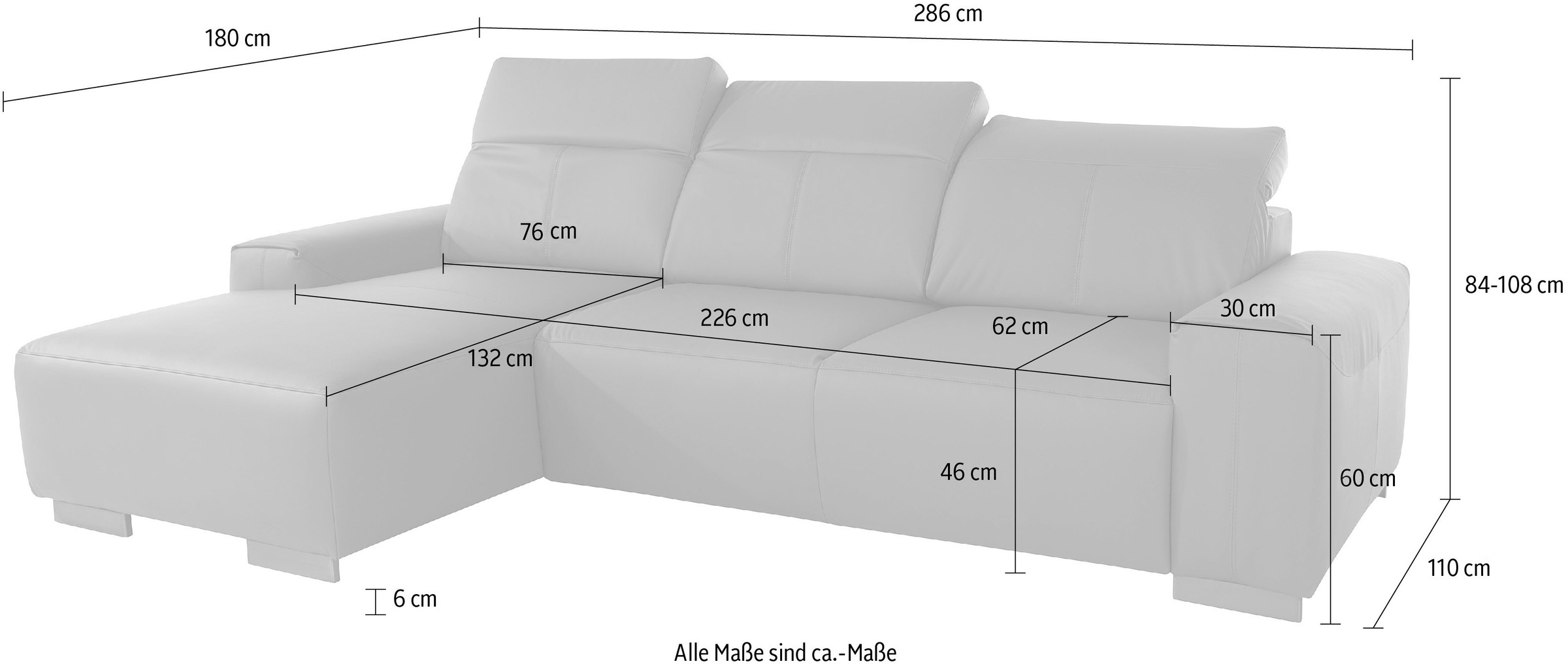 COTTA Sofa, mit BAUR Kopfteilverstellung | kaufen