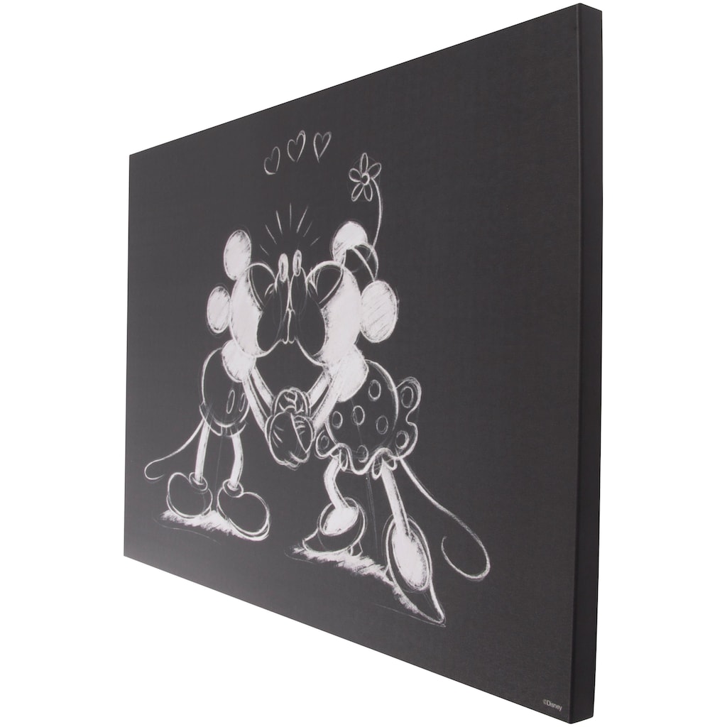 Art for the home Leinwandbild »MICKEY KISSING«