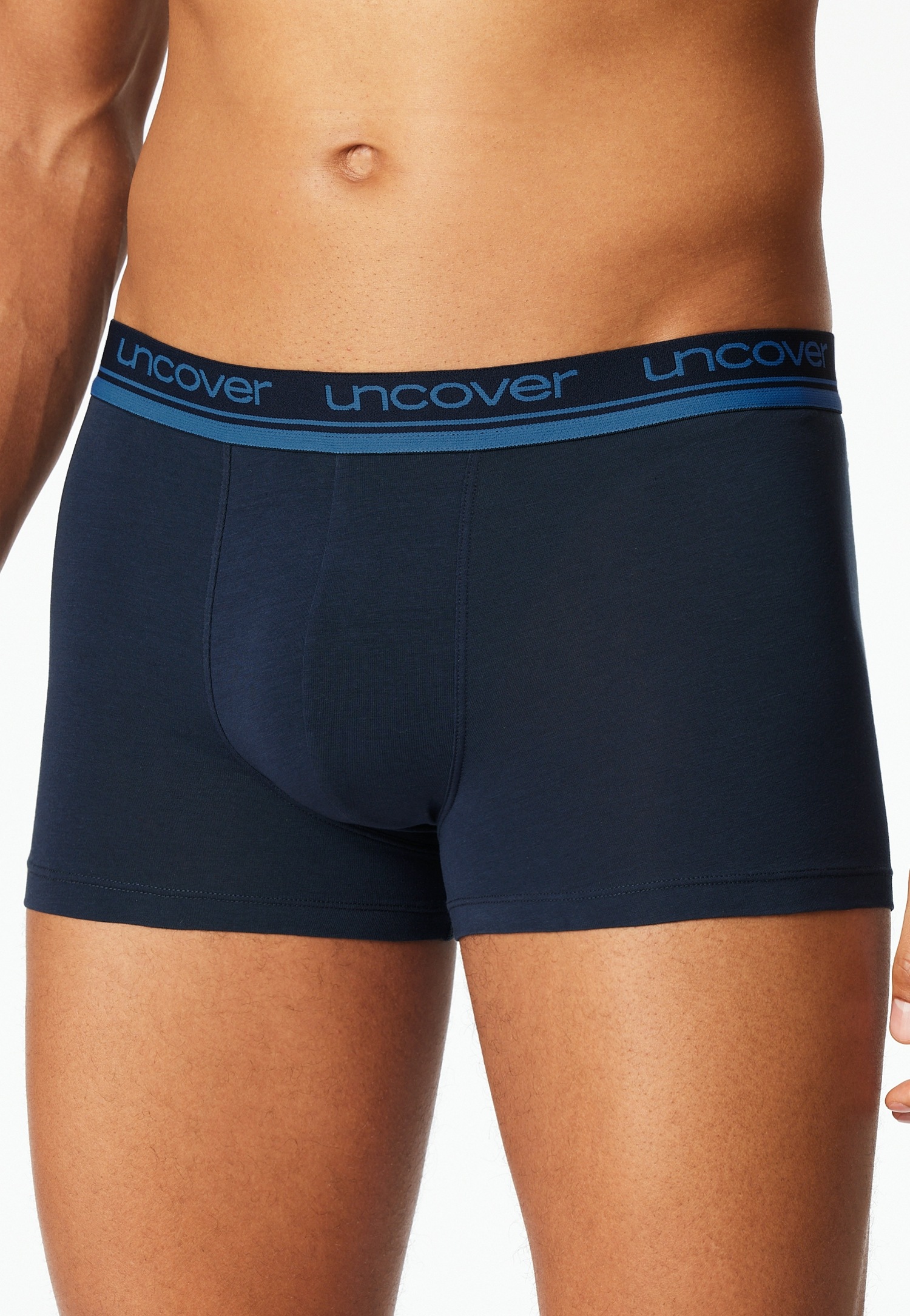 uncover by SCHIESSER Boxer "Uncover Cotton" 2er Pack, ohne Eingriff, Logo-B günstig online kaufen