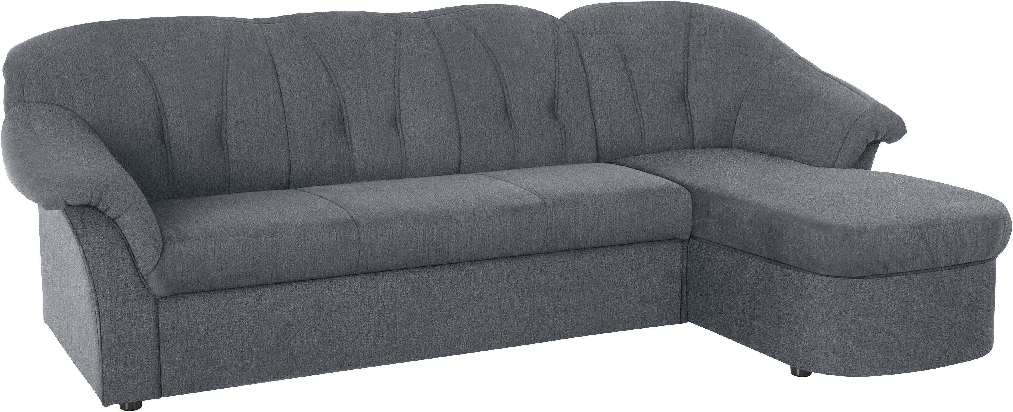 Thumbnail - DOMO collection Ecksofa "Pegnitz, elegante Rückensteppung, kompakte Stellmaße 238/141cm, L-Form", wahlweise mit Bettfunk...
