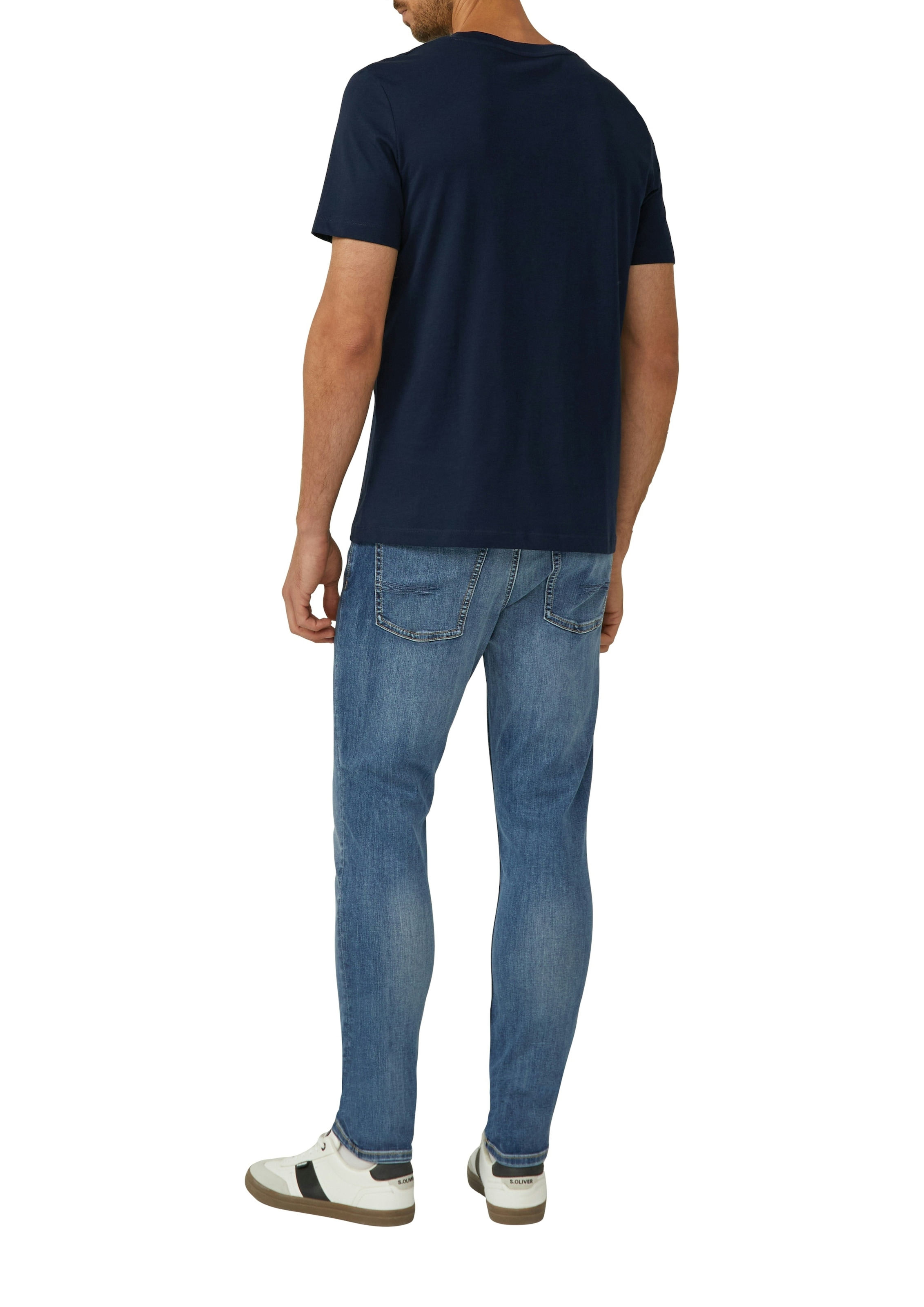 s.Oliver T-Shirt 2 Stk. mit großen Logo-Print, im 2er Pack